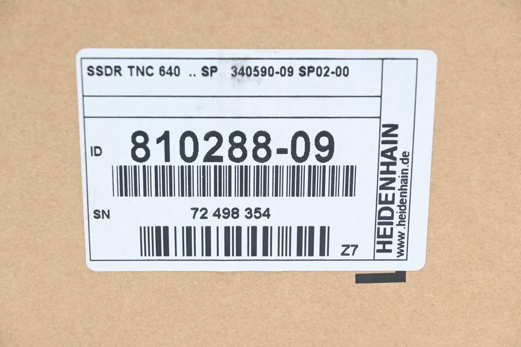 Heidenhain Speichermedium SSDR 810288-09 ( 810 288-09 ) Ver. Z7