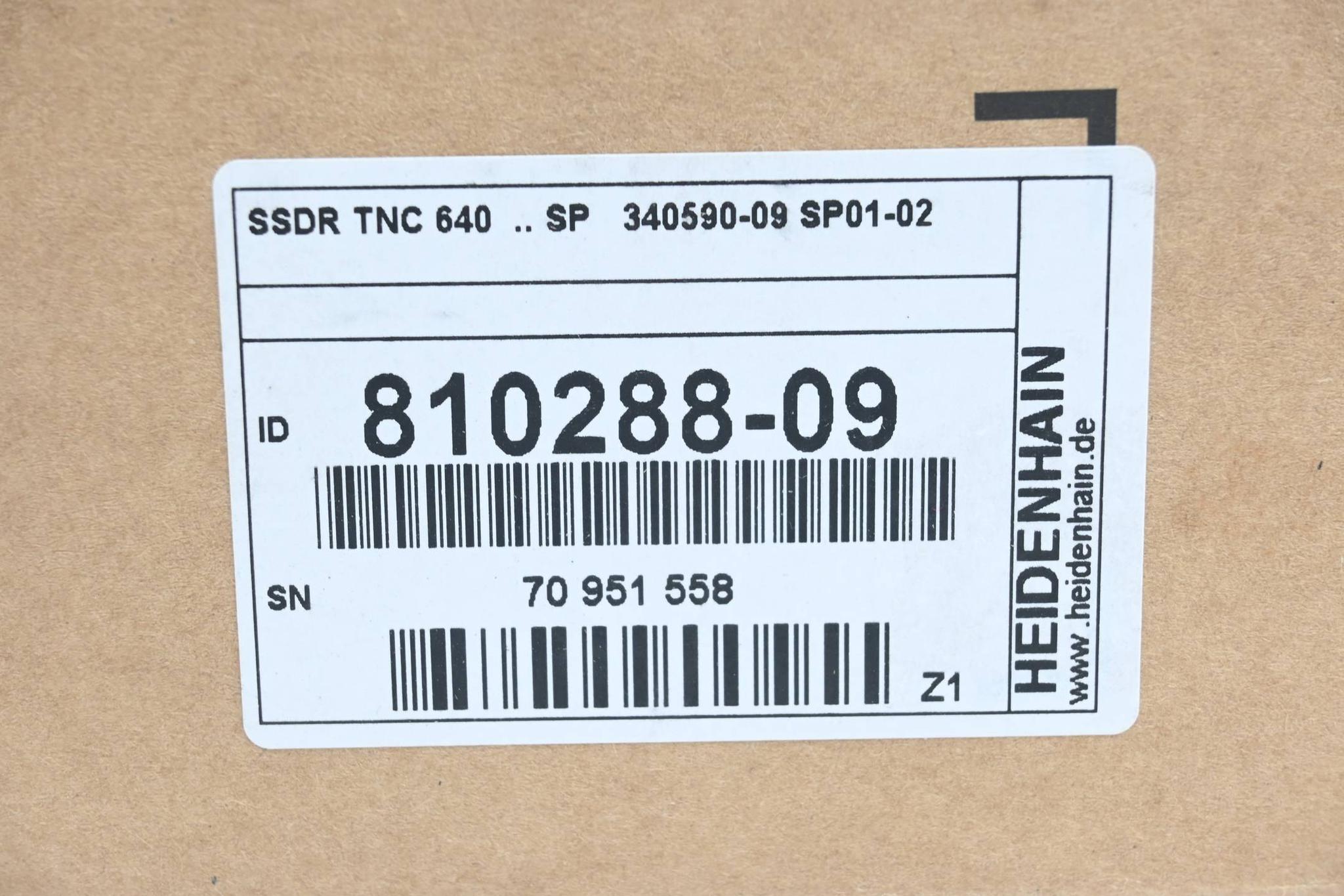 Heidenhain Speichermedium SSDR 810288-09 ( 810 288-09 ) Ver. Z1