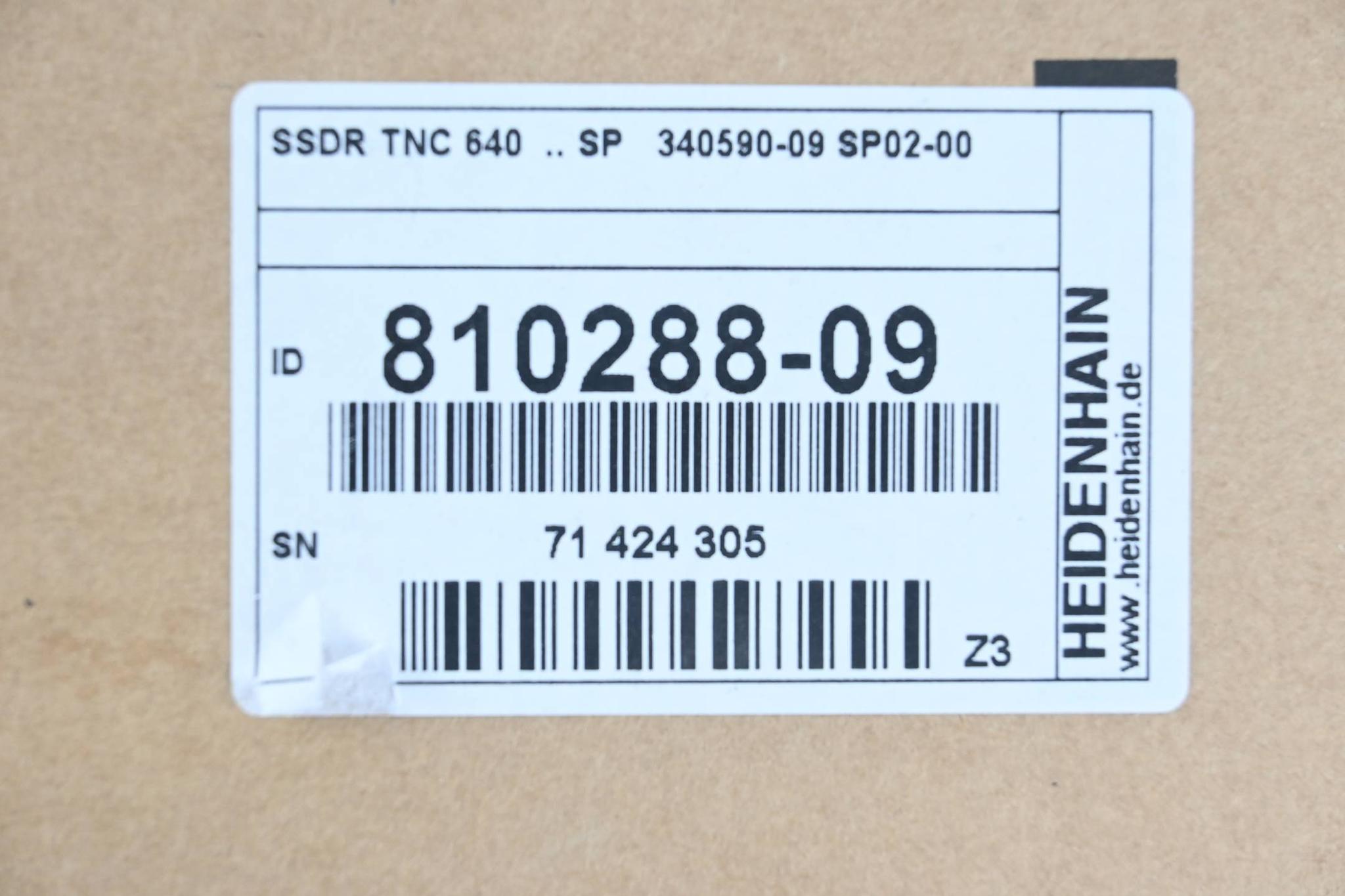 Heidenhain Speichermedium SSDR 810288-09 ( 810 288-09 ) Ver. Z3