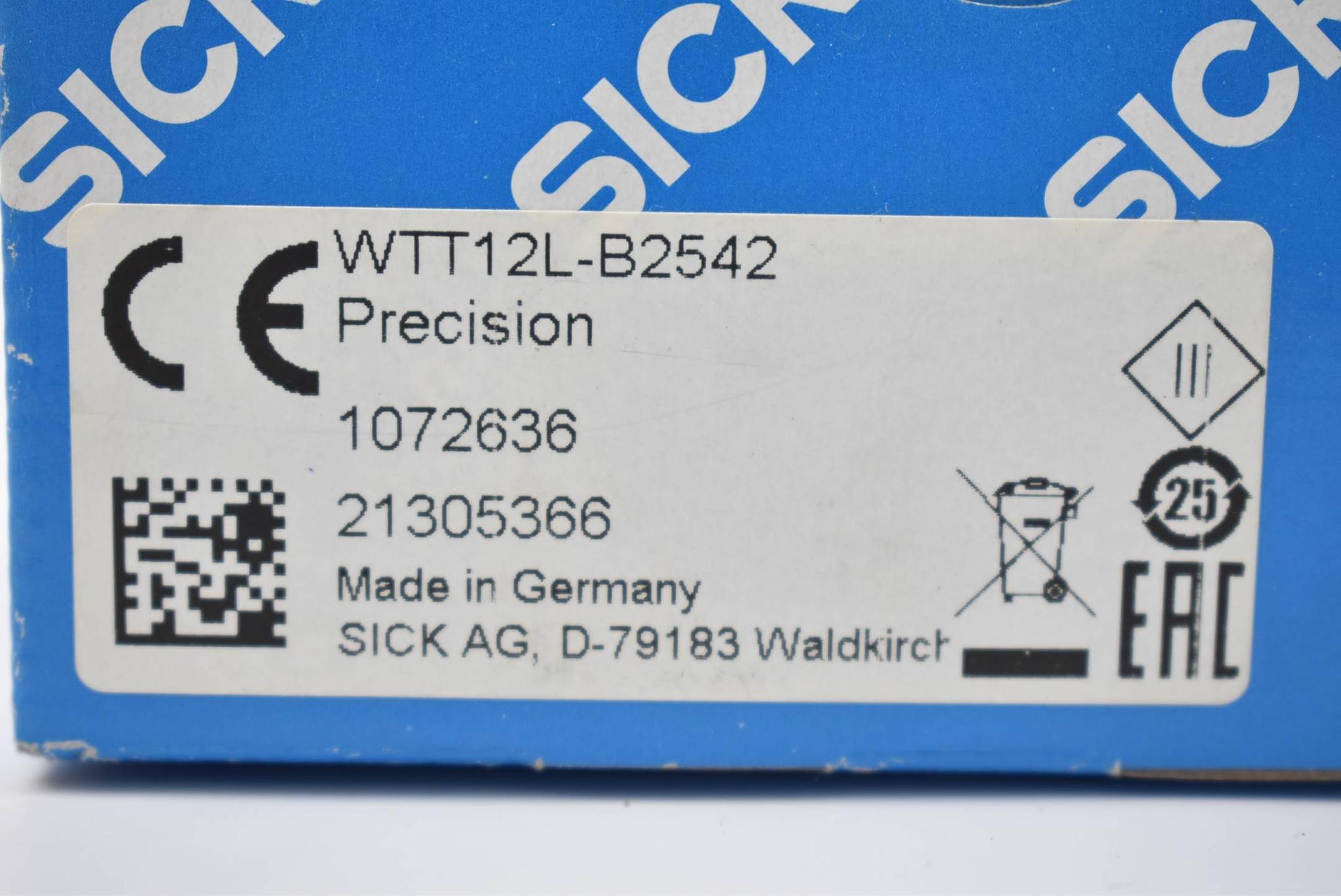 Produktfoto 3 von Sick Lichttaster Lichtschranke WTT12L-B2542 ( 1072636 ) 10-30VDC 100mA