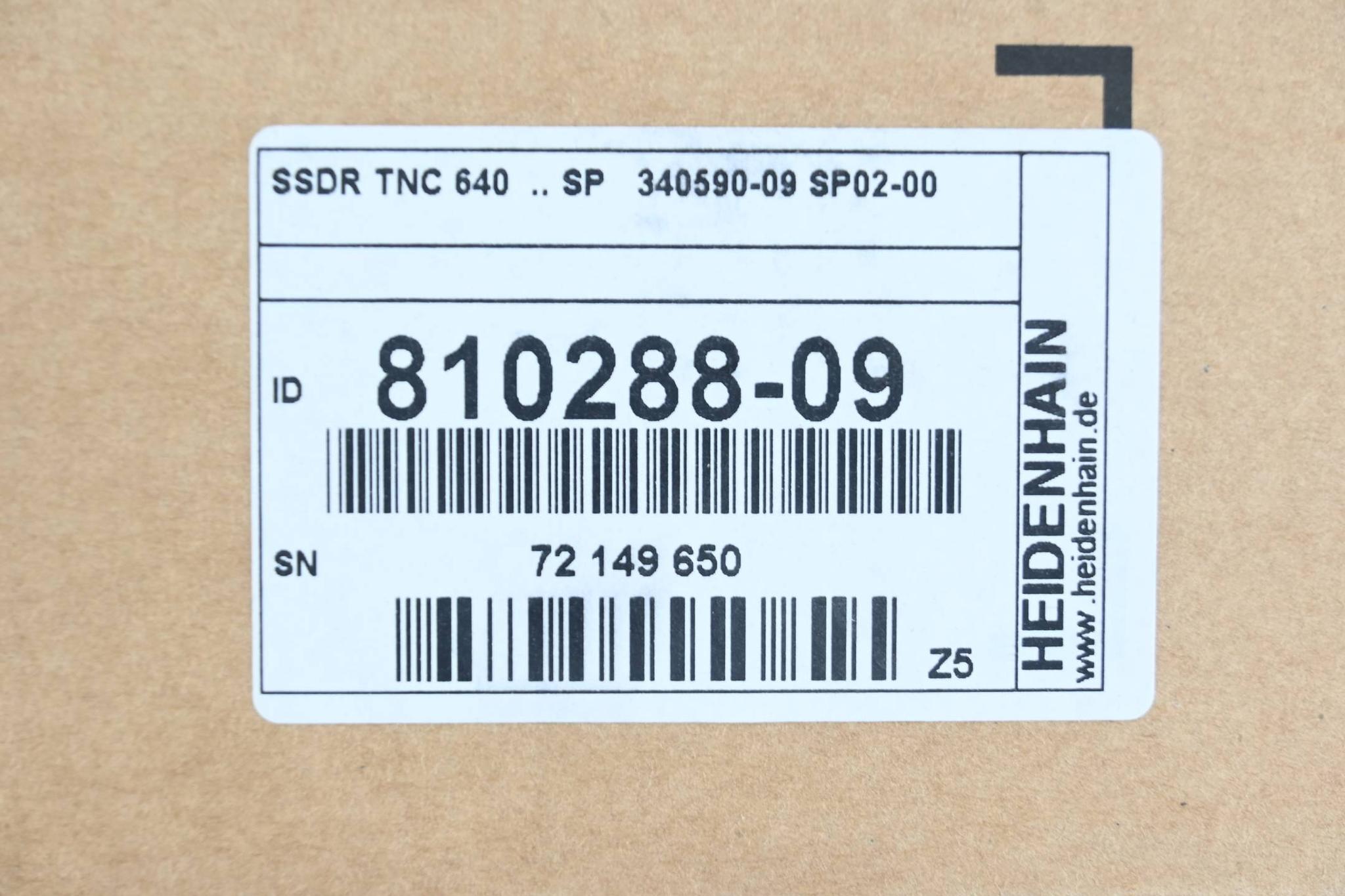 Heidenhain Speichermedium SSDR 810288-09 ( 810 288-09 ) Ver. Z5