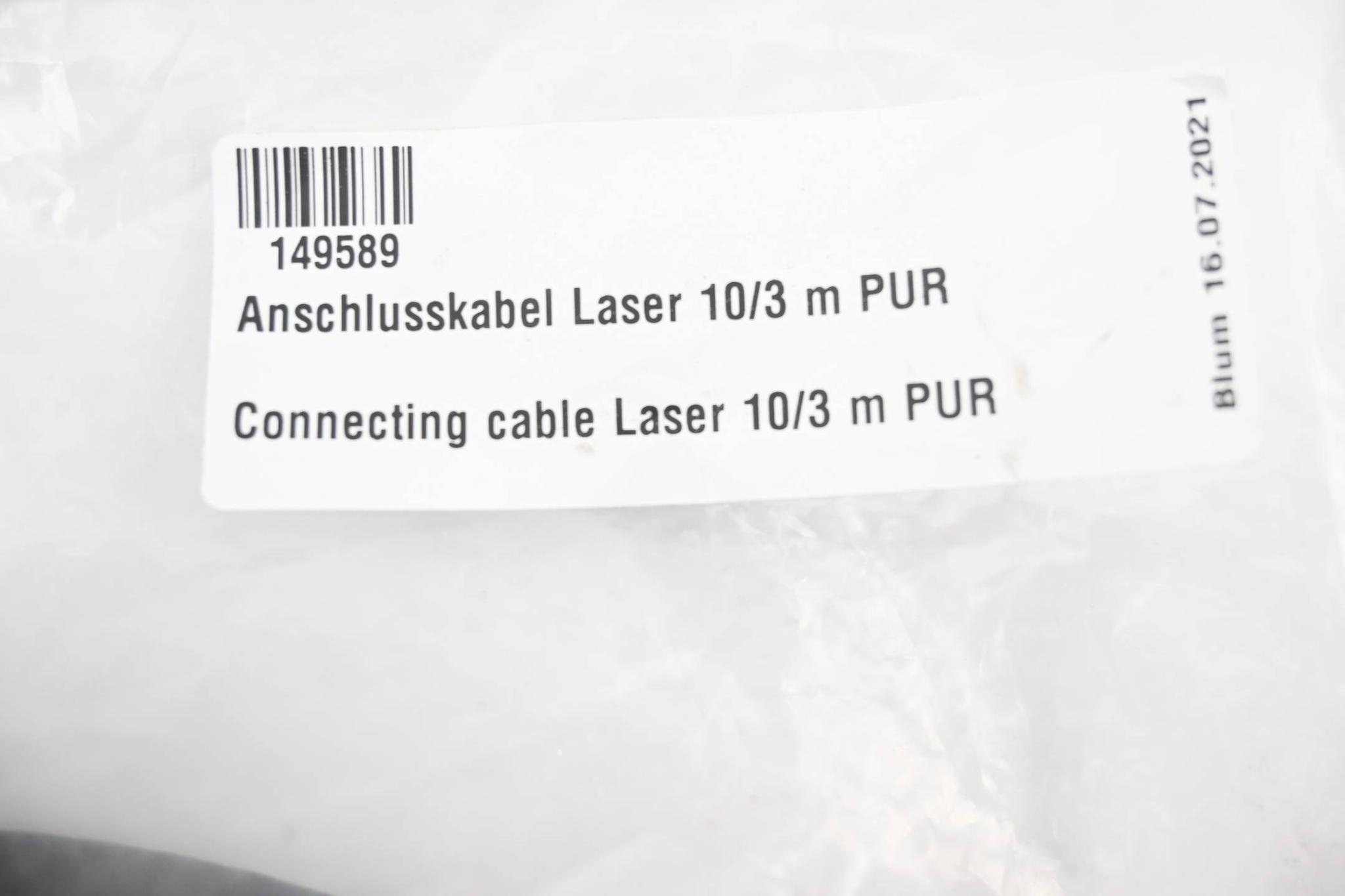 Produktfoto 1 von Blum Anschlusskabel Laser 10/3m PUR ( 149589 )