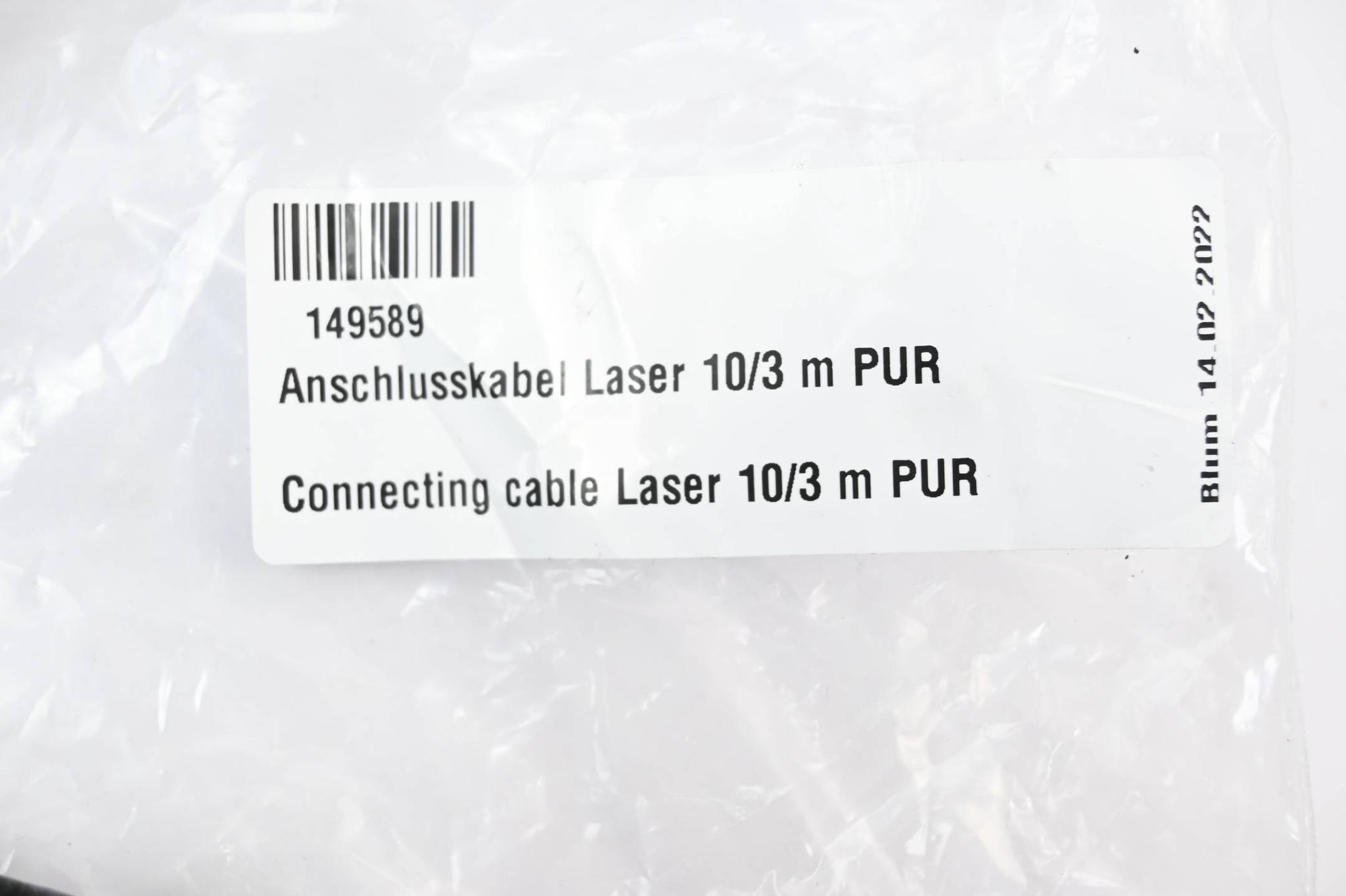 Produktfoto 2 von Blum Anschlusskabel Laser 10/3m PUR ( 149589 )