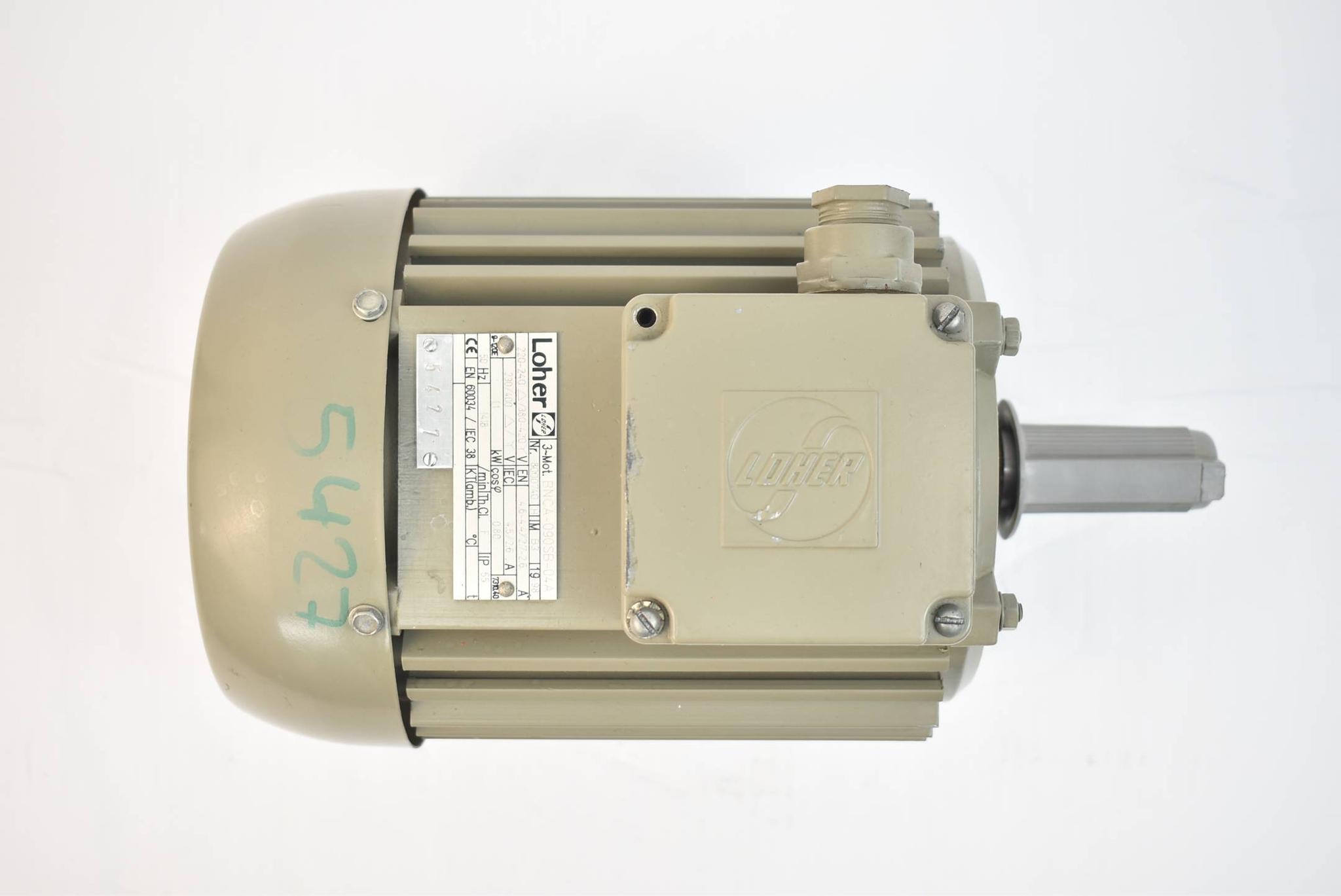 Produktfoto 2 von Loher Drehstrommotor BNCA-090SB-04A ( 230-400V 1,1kW 50Hz )