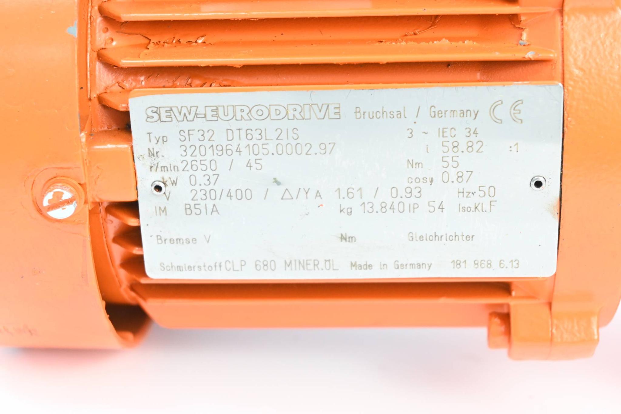 Produktfoto 2 von SEW-Eurodrive 3~ Getriebemotor SF32 DT63L2IS ( SF32DT63L2IS )