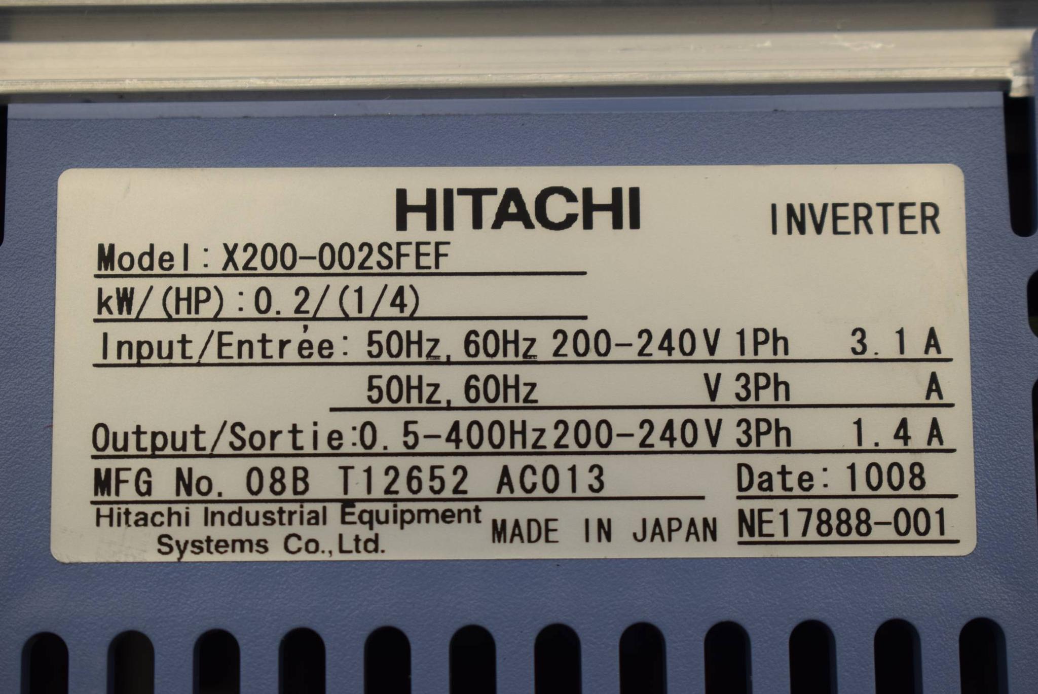 Produktfoto 3 von Hitachi X200 Frequenzumrichter X200-002SFEF