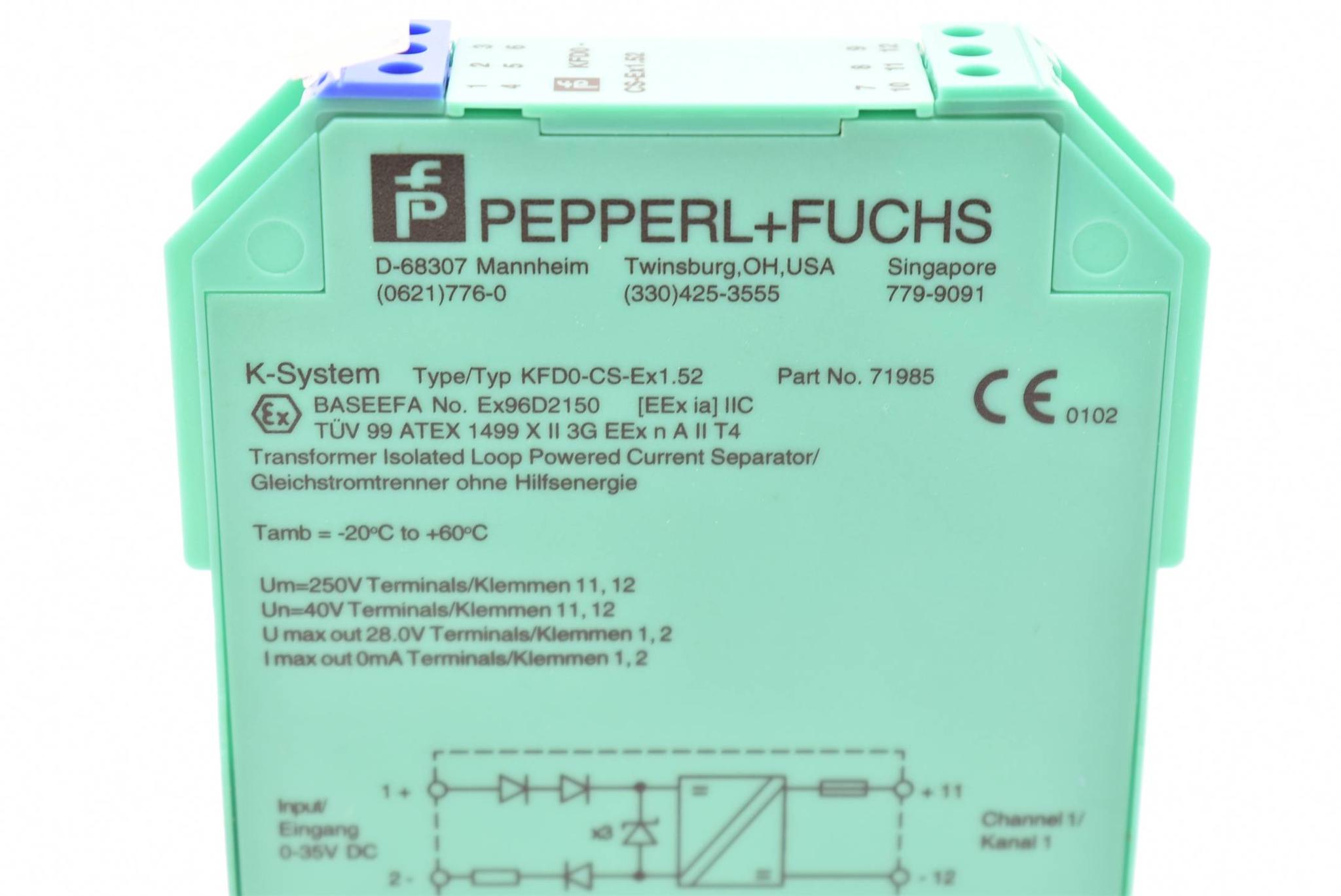 Produktfoto 2 von Pepperl+Fuchs KFDO-CS-EX1.52 ( 71985 )