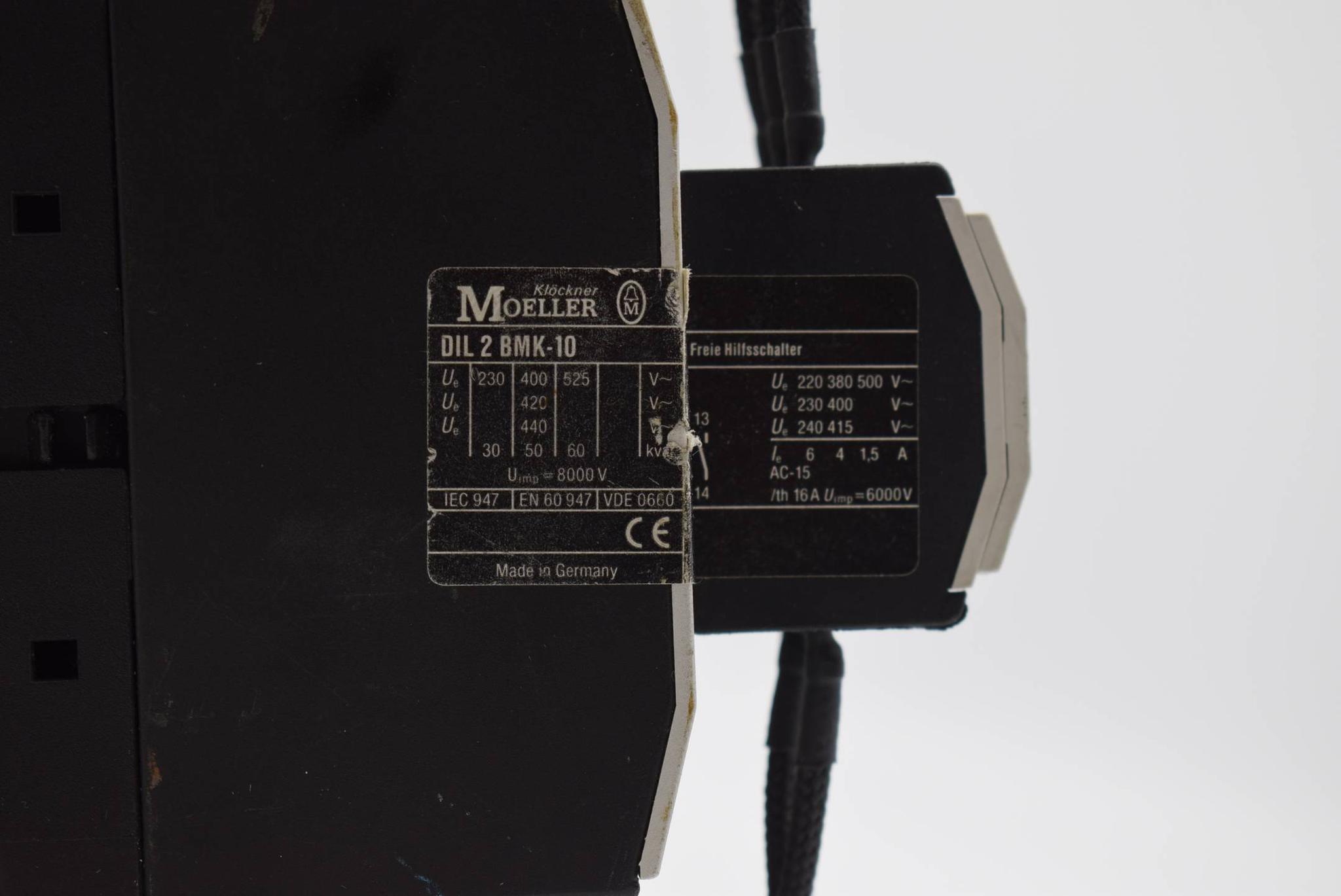 Produktfoto 4 von Klöckner Moeller DIL2BMK-10 Capacitor Contactor IEC 947 EN60 947 VDE0660 ( IEC947EN60947VDE0660 )