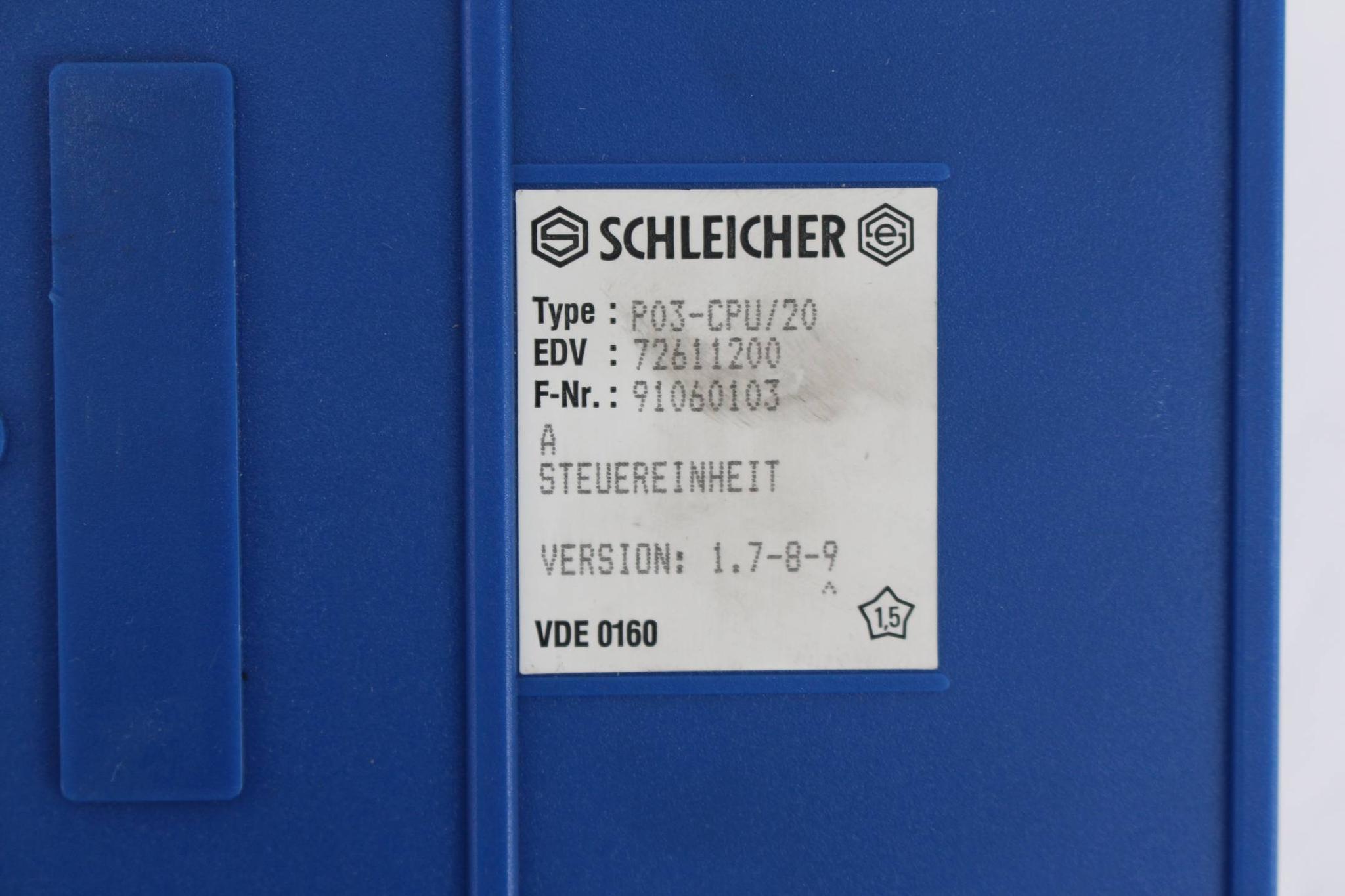 Produktfoto 4 von Schleicher VDE 0160 P03-CPU/20 Steuereinheit