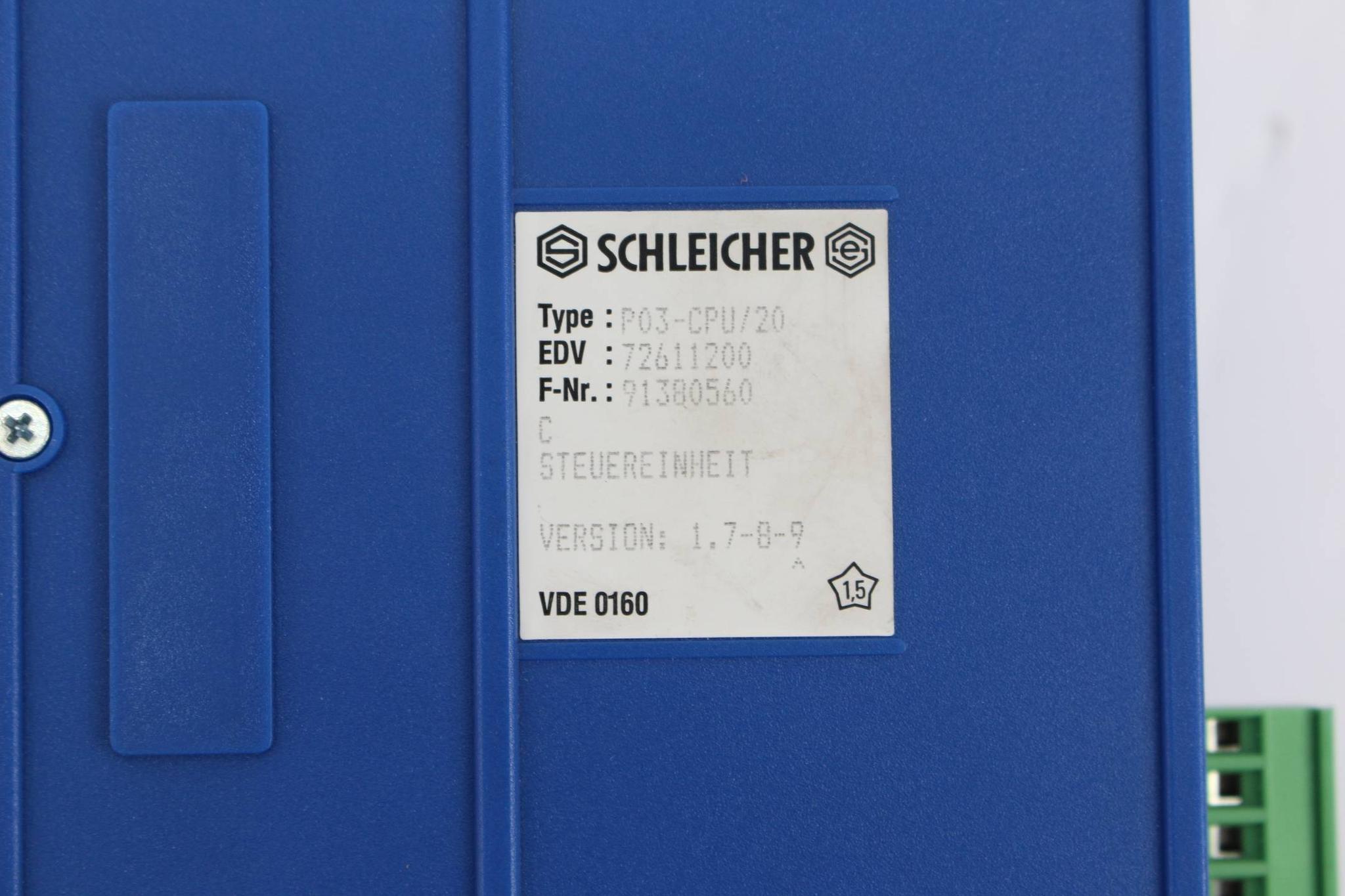 Produktfoto 4 von Schleicher VDE 0160 P03-CPU/20 Steuereinheit