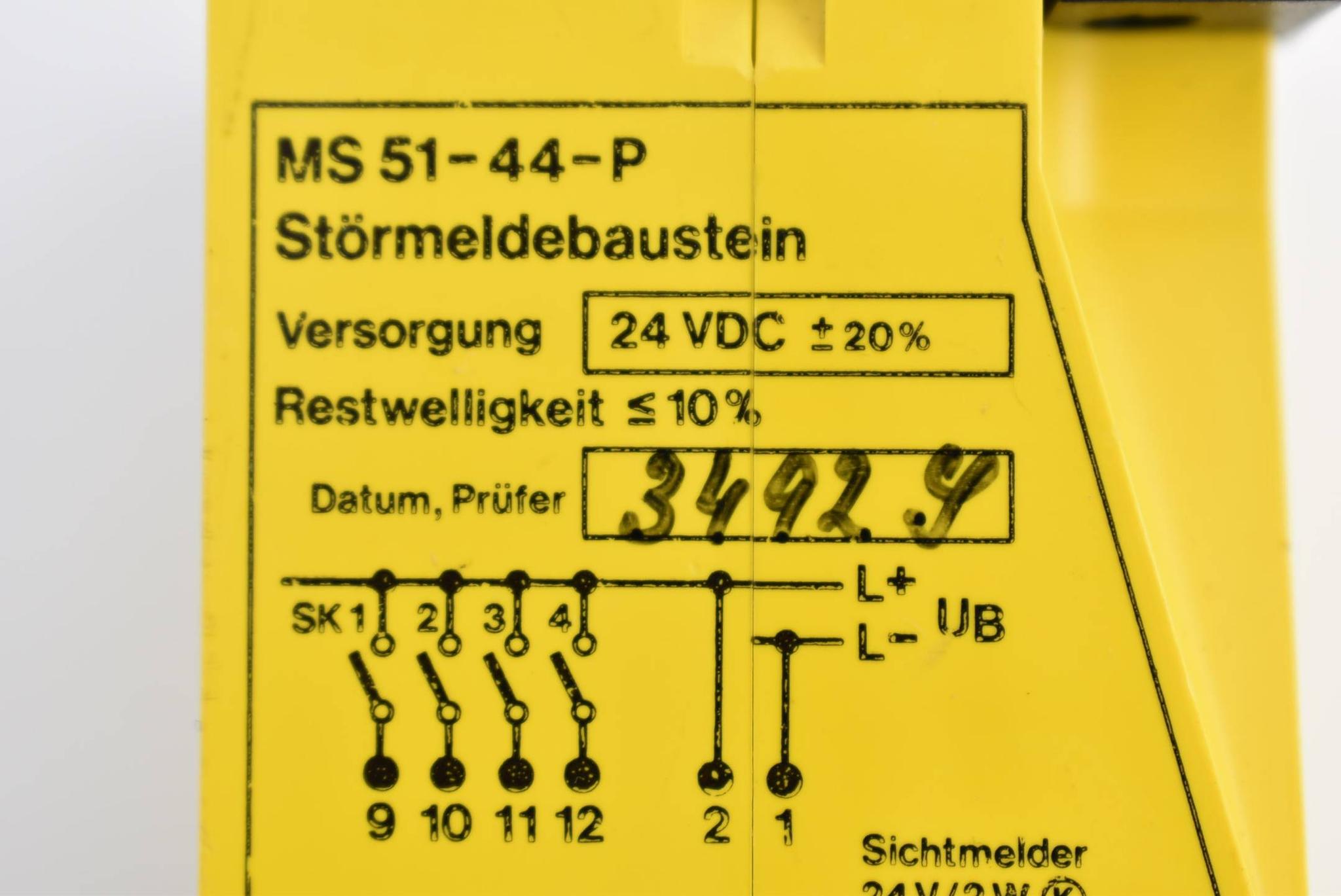 Produktfoto 3 von Turck Störmeldebaustein 24 VDC MS 51-44-P