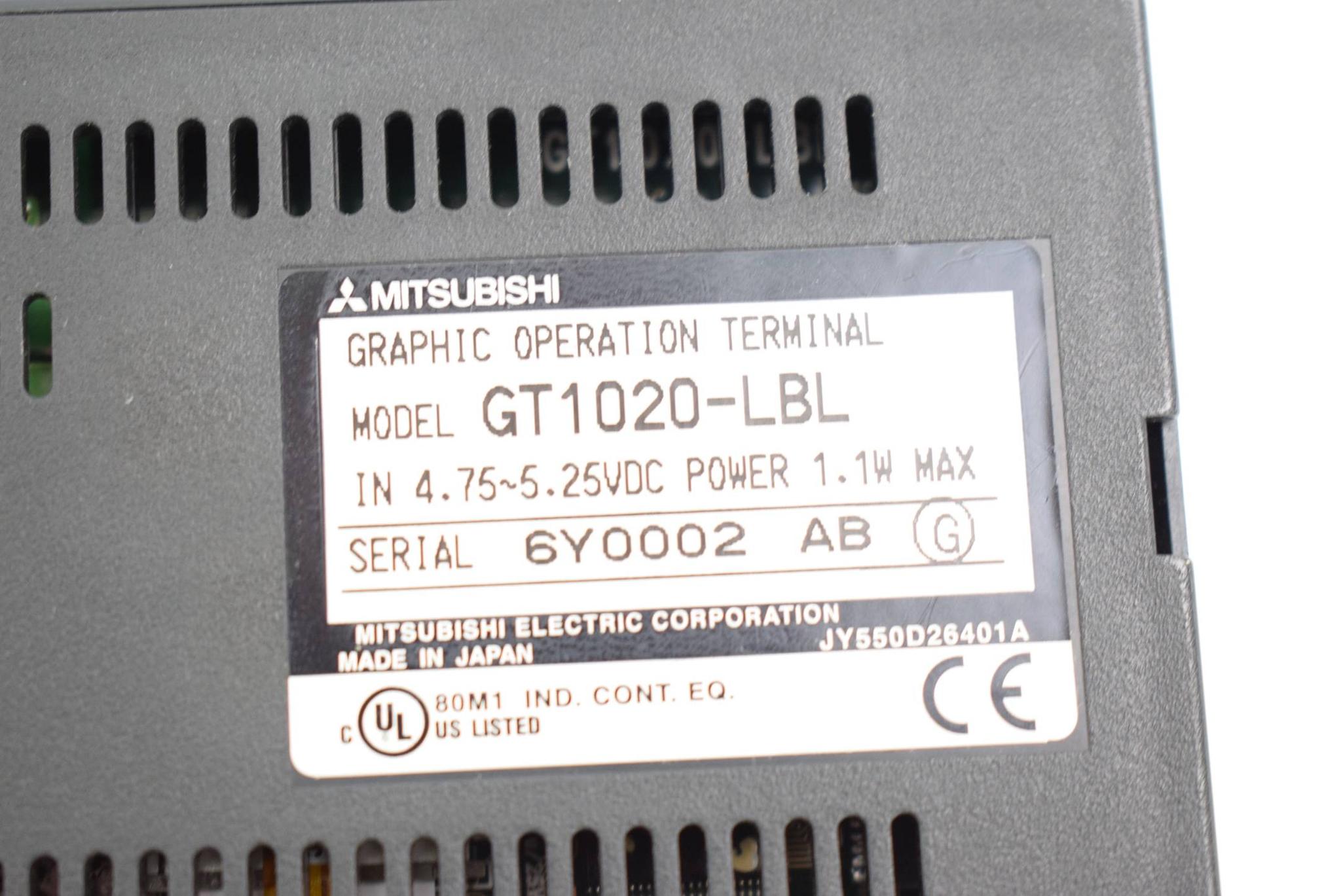 Produktfoto 2 von Mitsubishi GOT1000 GT 1020-LBL