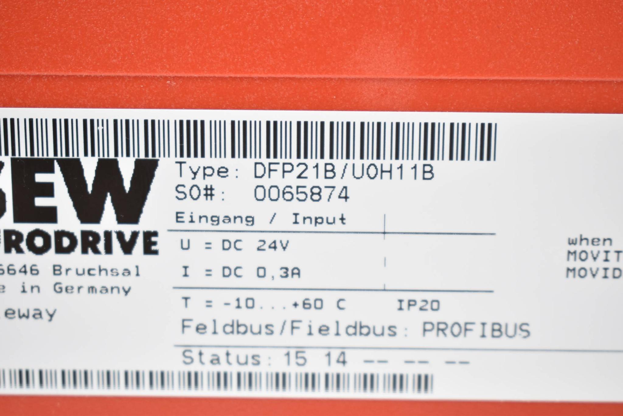 Produktfoto 2 von SEW Eurodrive DFP21B Profibus DFP21B/U0H11B