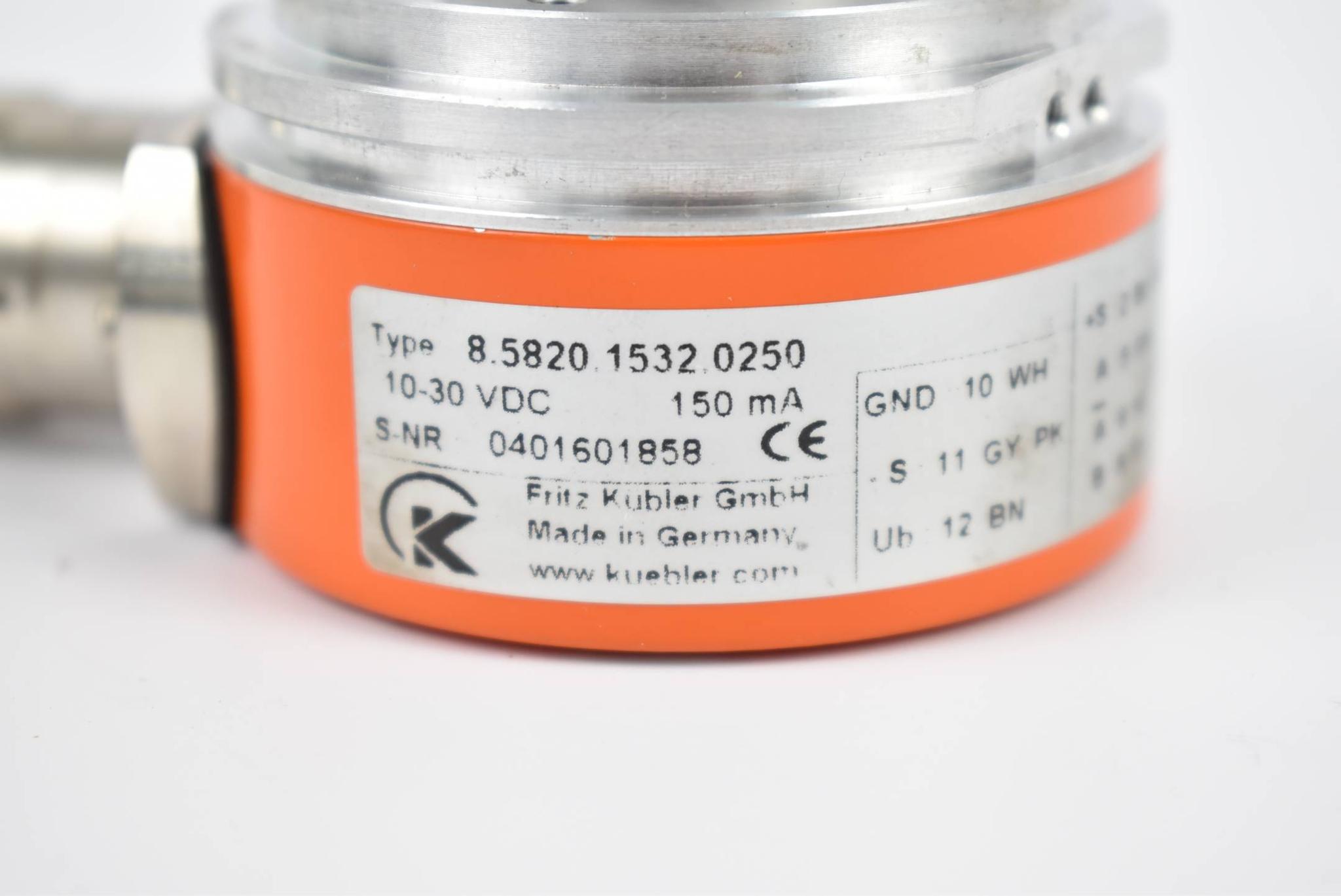 Produktfoto 2 von Kübler Encoder Drehgeber inkremental 10-30VDC 150mA  8.5820.1532.0250