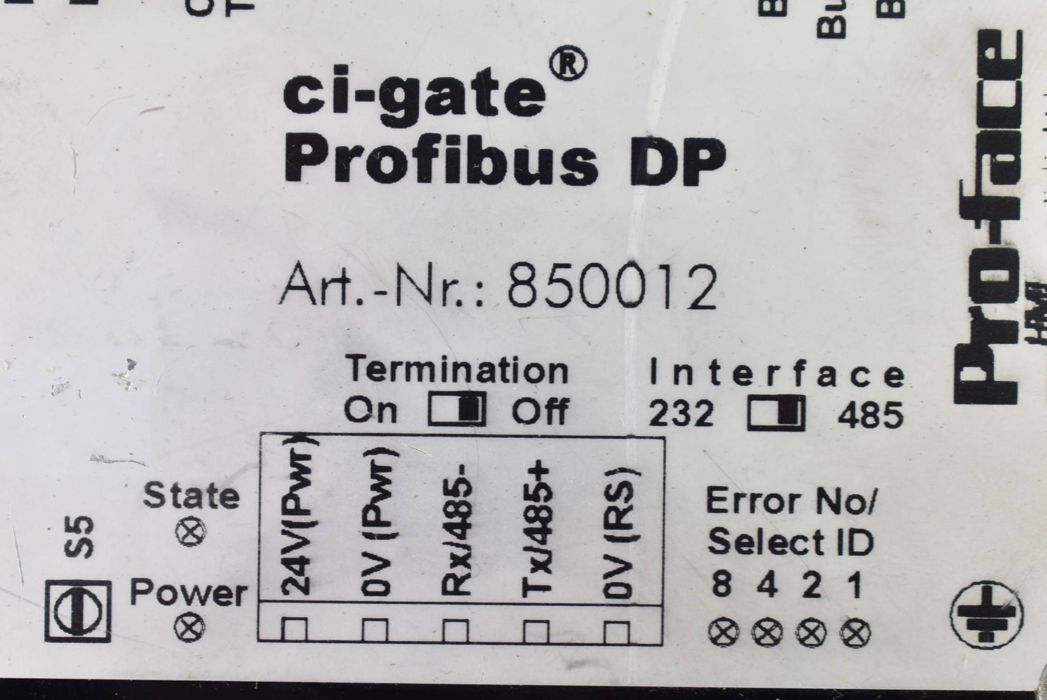 Produktfoto 3 von Pro-Face ci-gate Profibus 24 V DP 850012