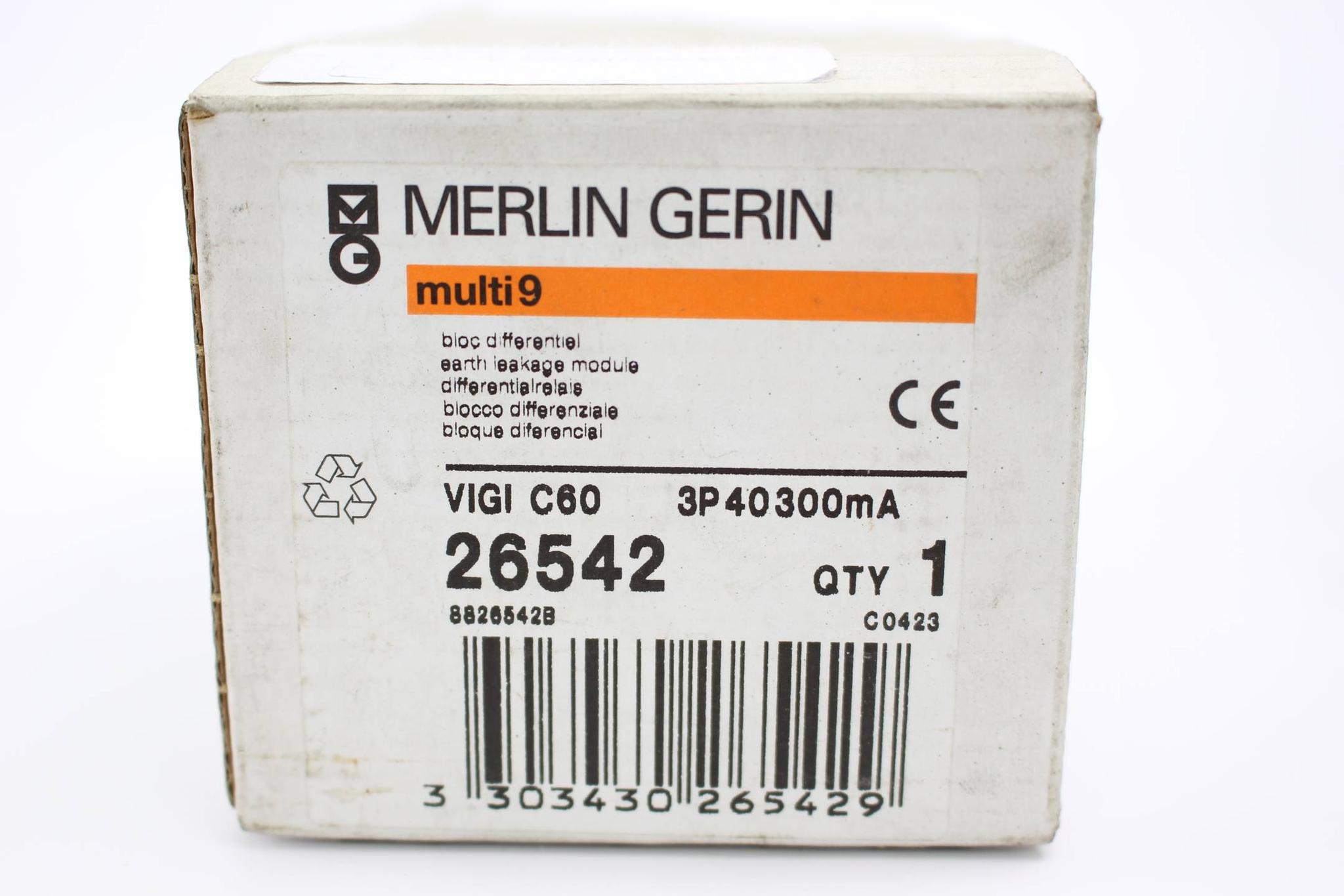 Produktfoto 3 von Merlin Gerin Leistungsschutzschalter multi9 VIGI C60 3P40300mA 26542