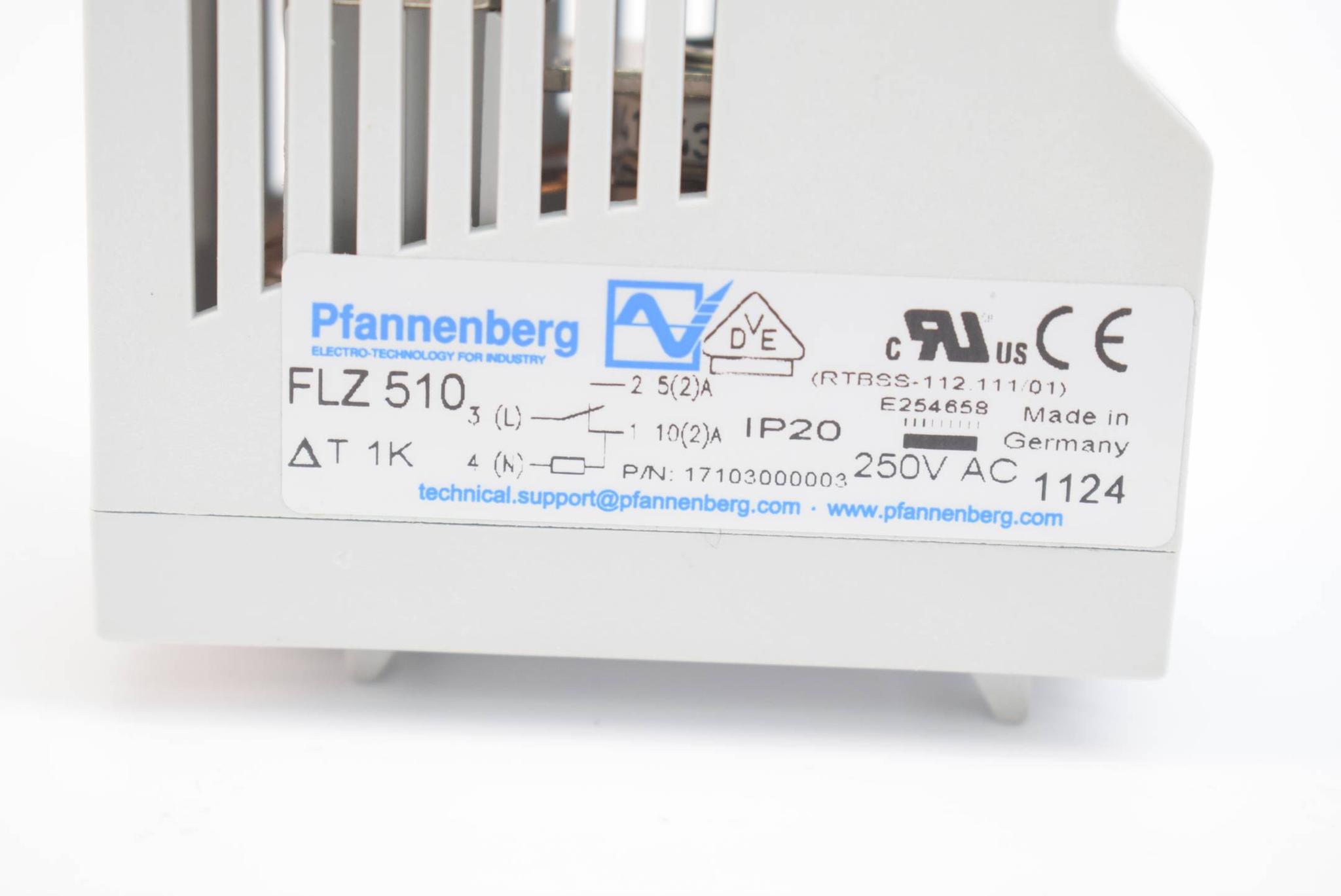 Pfannenberg Thermostat -20 - 40 °C FLZ 510 1K