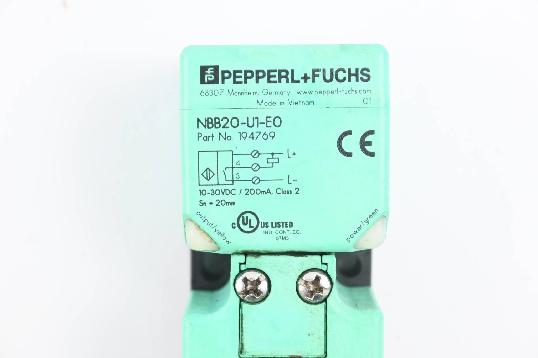 Produktfoto 2 von Pepperl+Fuchs Induktiver Sensor NBB20-U1-E0 ( 194769 )