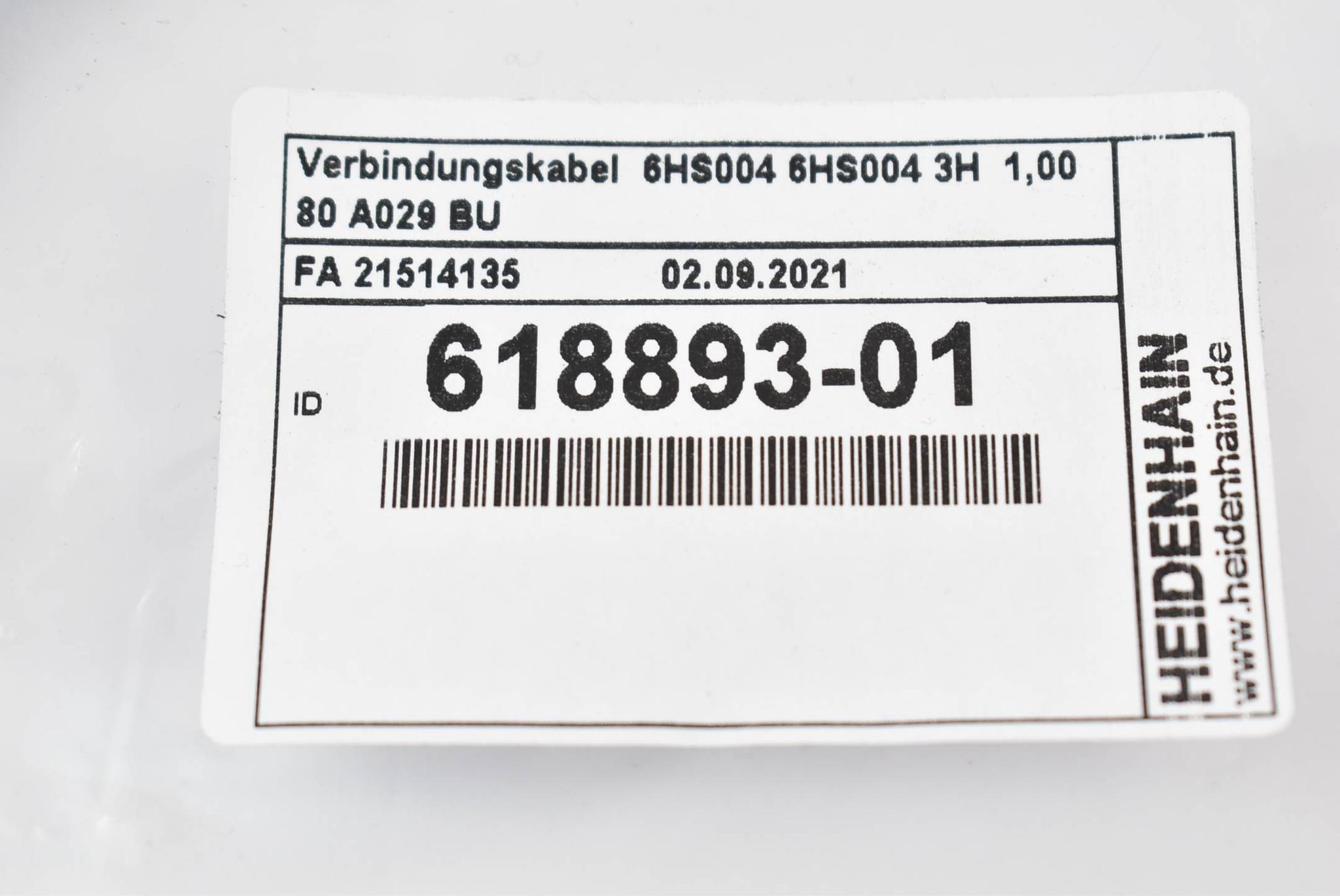 Heidenhain Verbindungskabel 618893-01 ( 618 893-01 ) 1m