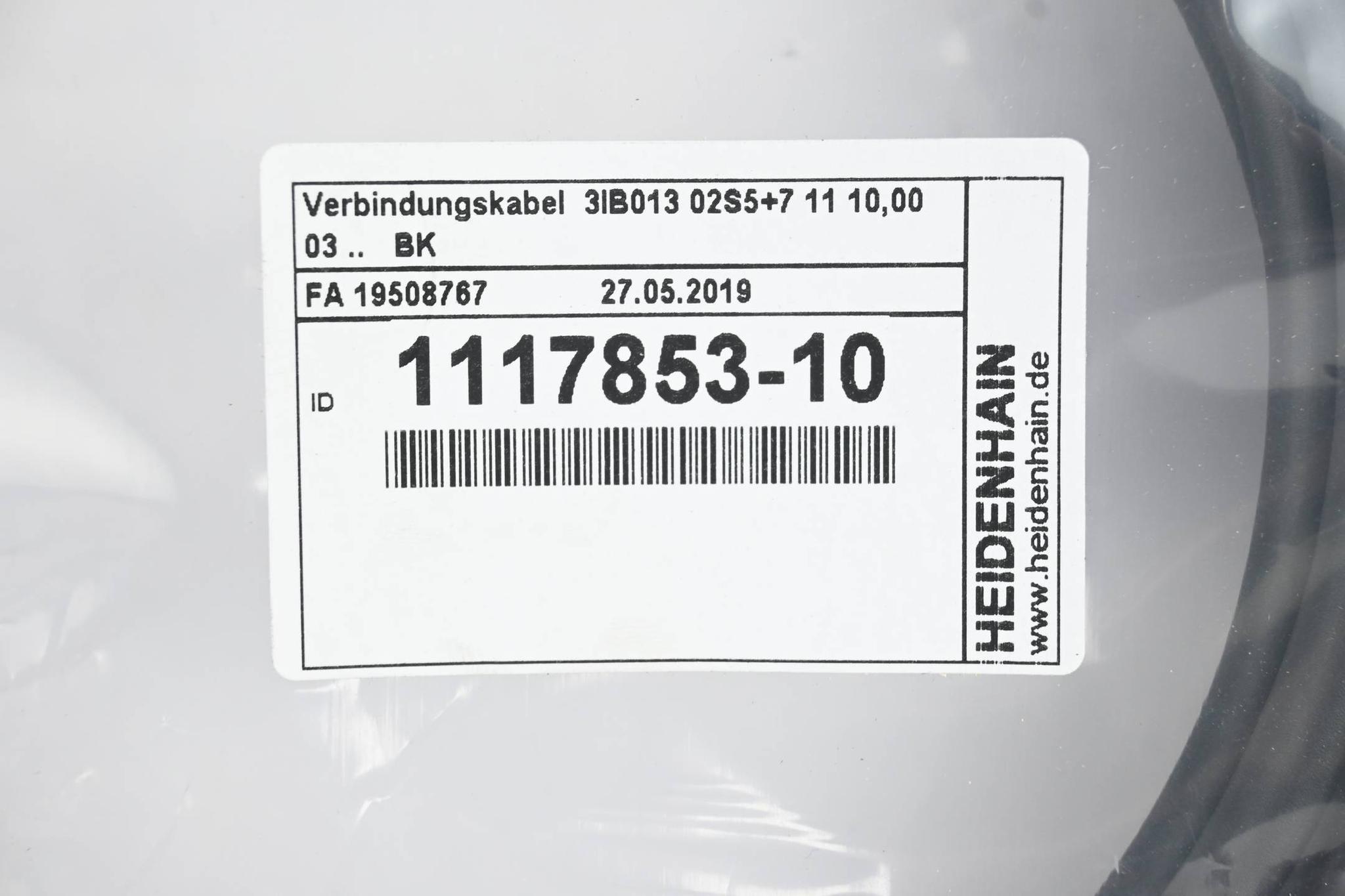 Produktfoto 1 von Heidenhain Verbindungskabel 1117853-10 ( 1117 853-10 ) 10,00m