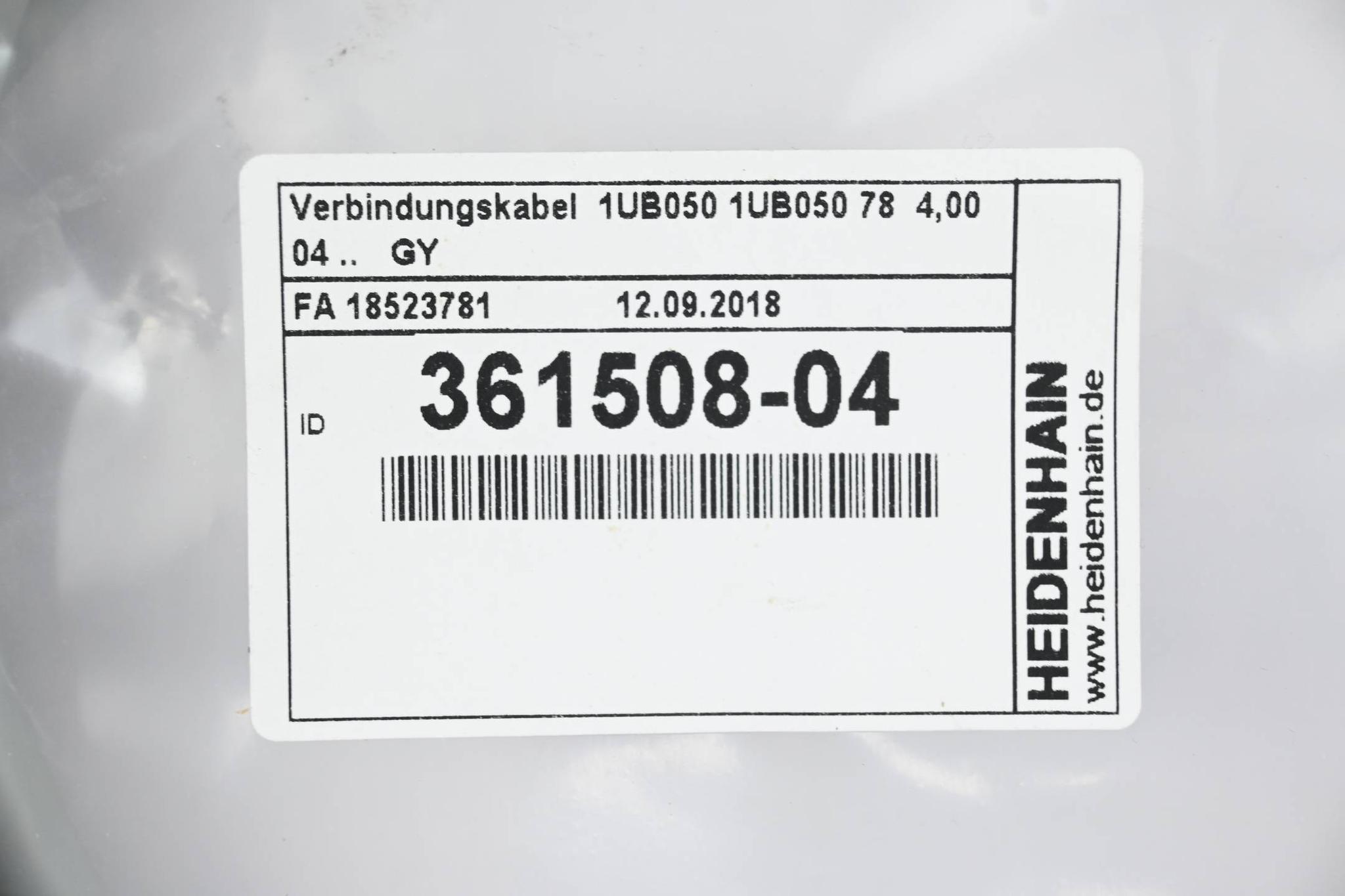 Produktfoto 1 von Heidenhain Verbindungskabel Pfostenverbinder 361508-04 ( 361 508-04 ) 4,00m