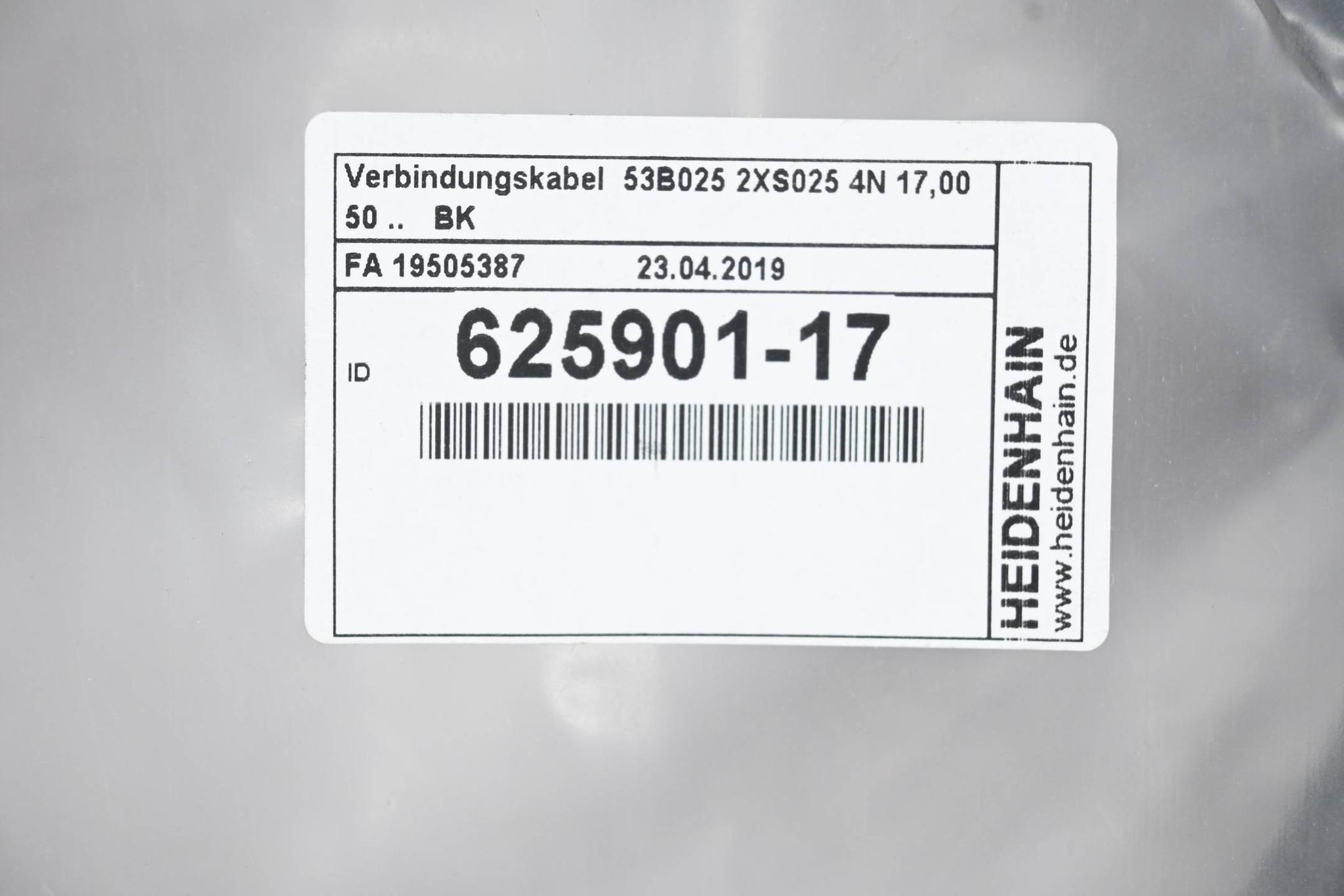 Produktfoto 1 von Heidenhain Verbindungskabel 625901-17 ( 625 901-17 ) 17,00m