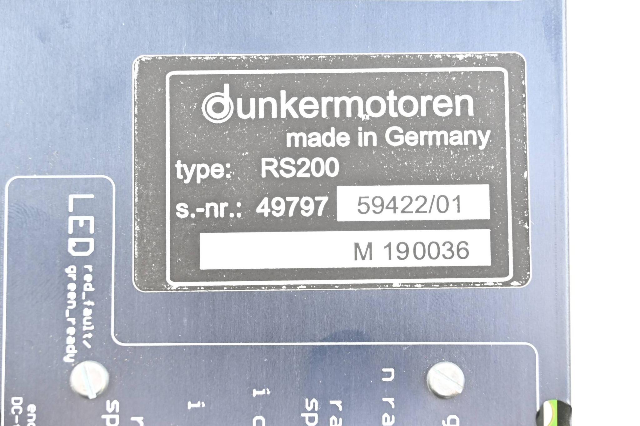 Produktfoto 2 von Dunkermotoren Motorregler RS200