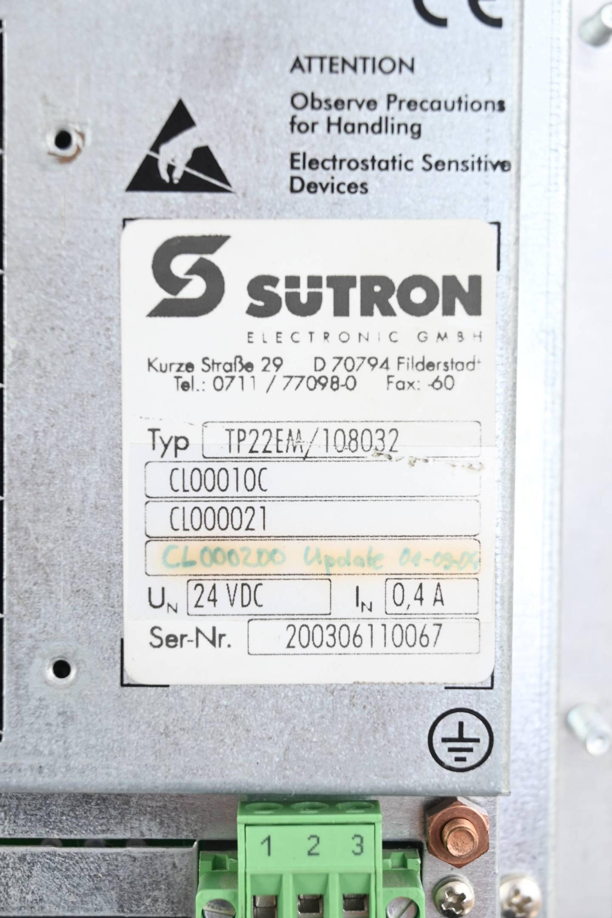 Produktfoto 2 von Sütron Touch Panel TP22EM/108032 ( TP22EM / 108032 )