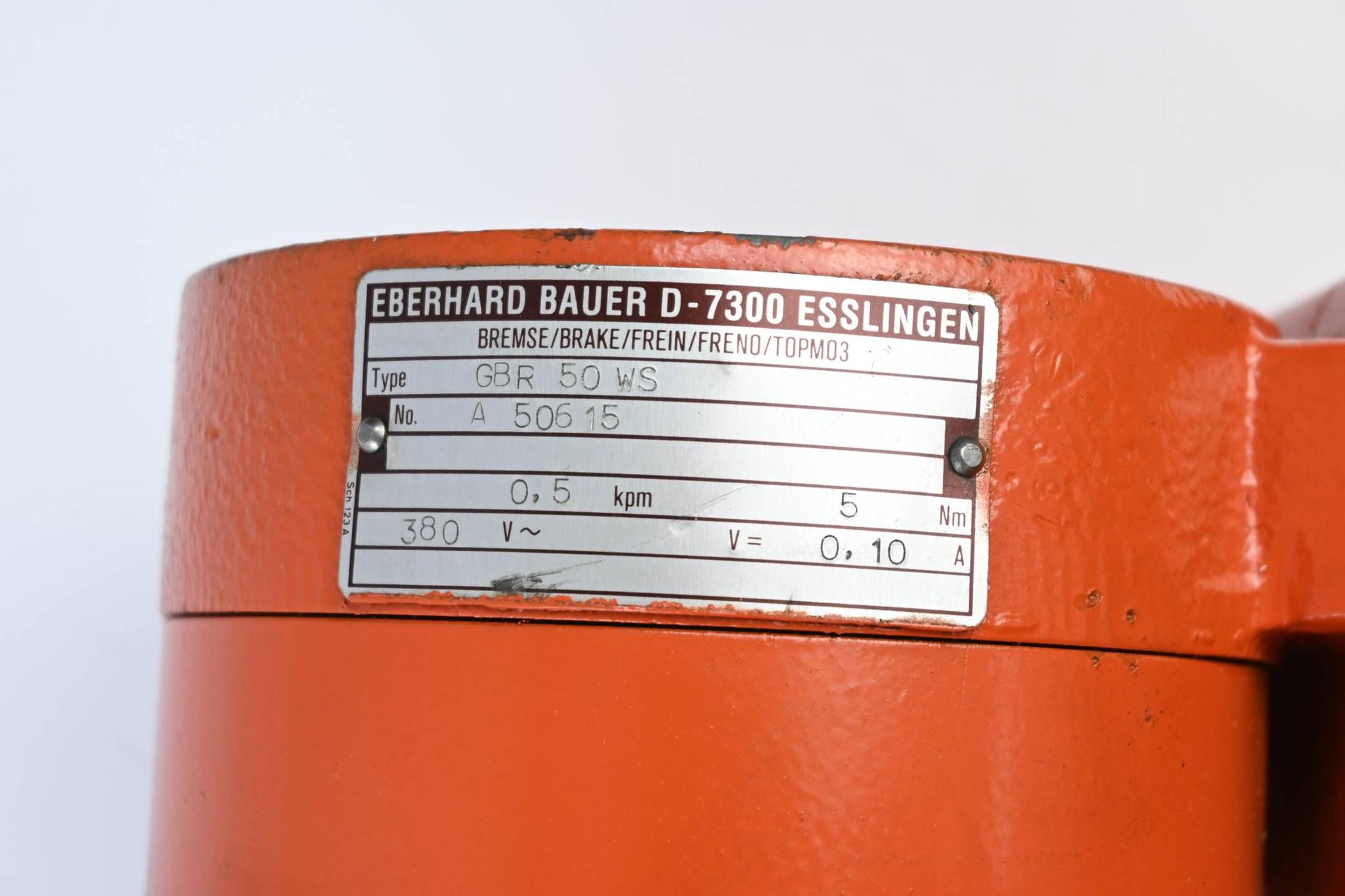 Produktfoto 2 von Eberhard Bauer 3~ Elektromotor DNPFK 884/200 L inkl. Bremse GBR 50 WS