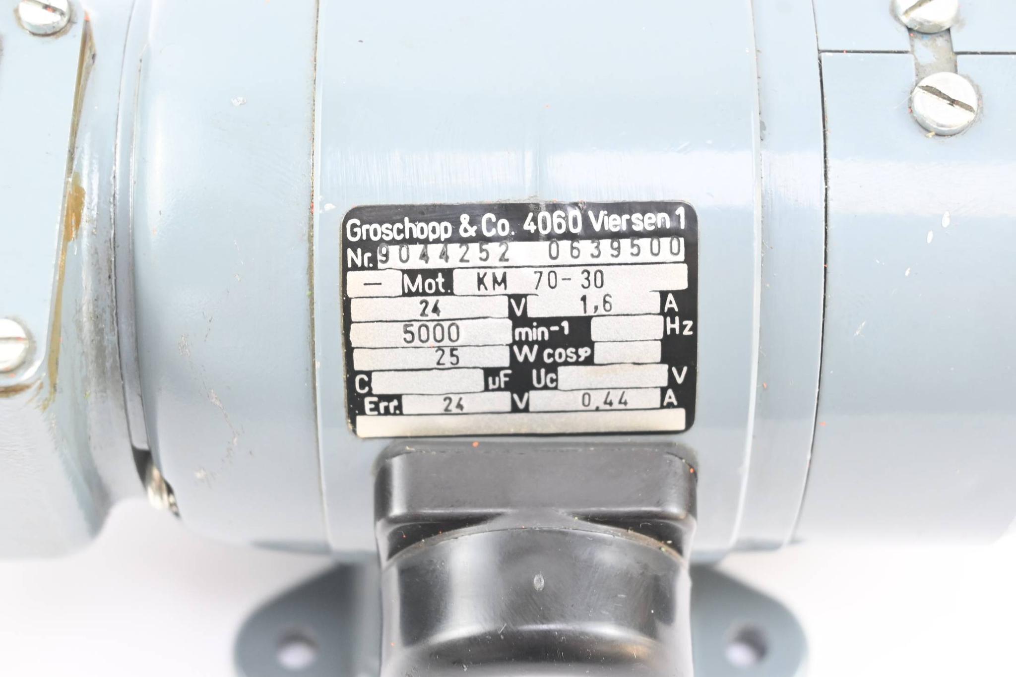 Produktfoto 2 von Groschopp Motor KM 70-30 ( KM70-30 ) 24V 1,6A 5000/min