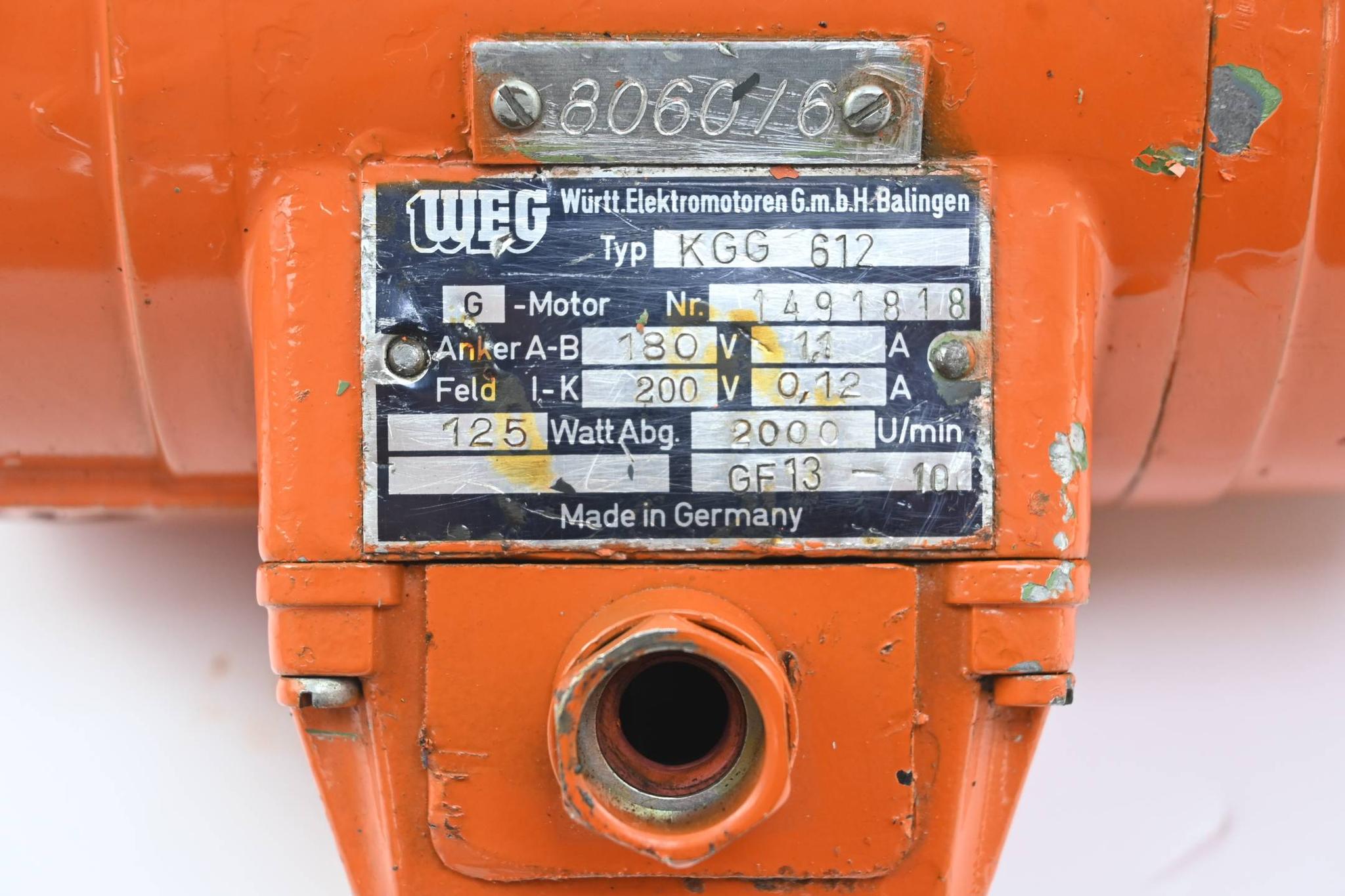 Produktfoto 2 von WEG Getriebemotor KGG 612 ( KGG612 ) 1,1A 2000/min