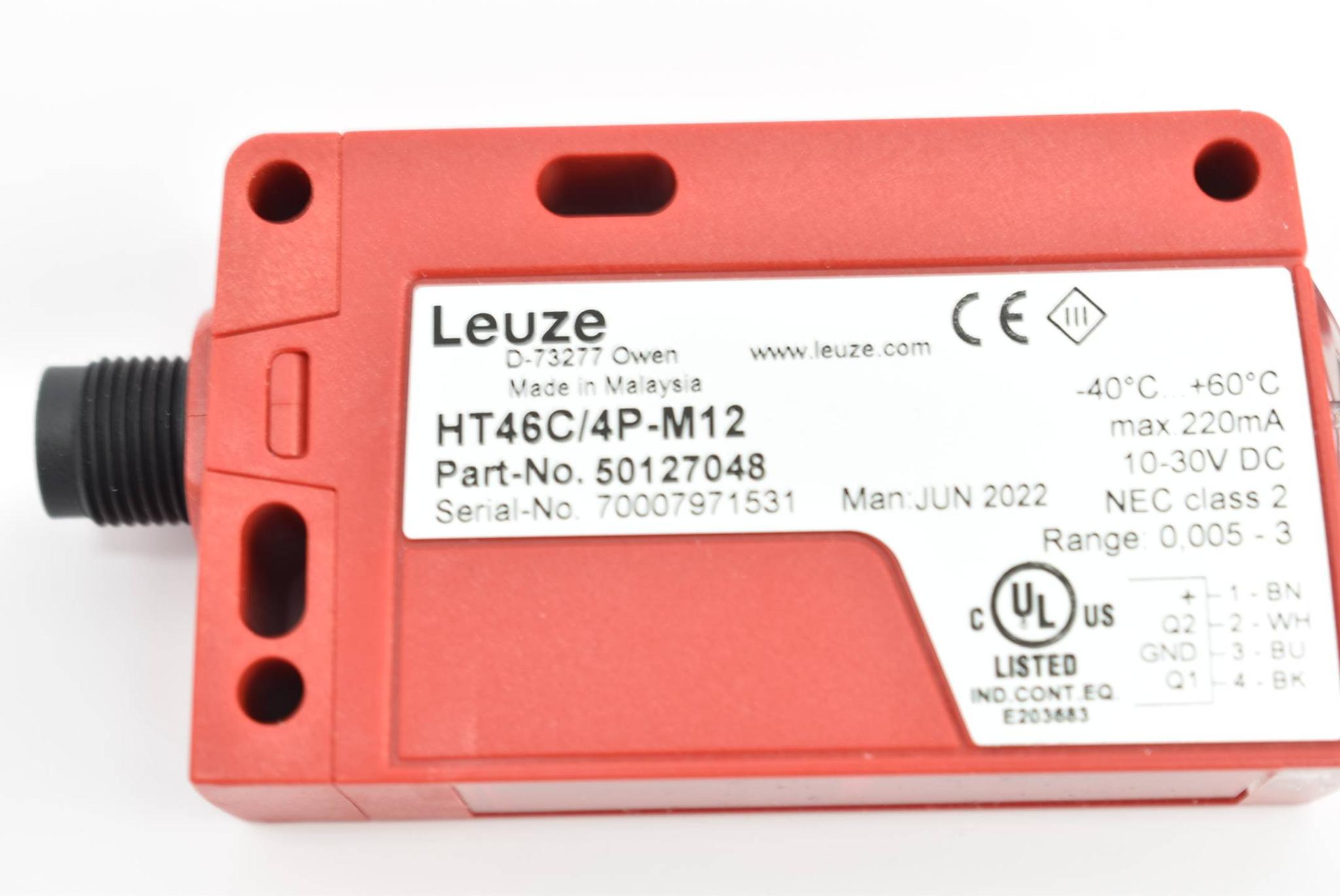 Produktfoto 4 von Leuze Reflexionslichttaster HT46C/4P-M12