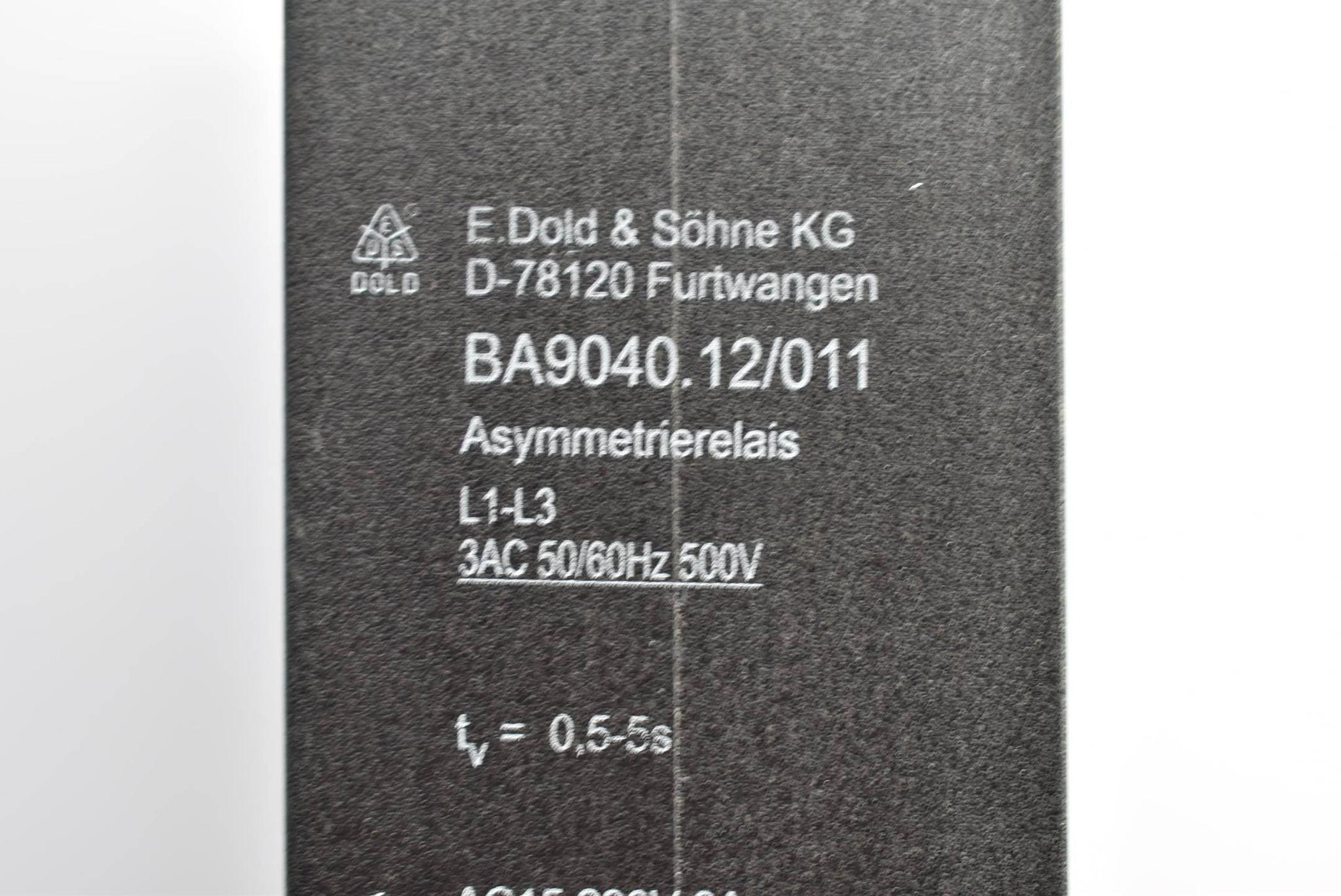 Produktfoto 2 von E. Dold & Söhne KG Asymmetrierelais L1-L3 3AC 50/60Hz 500 V BA9040.12/011