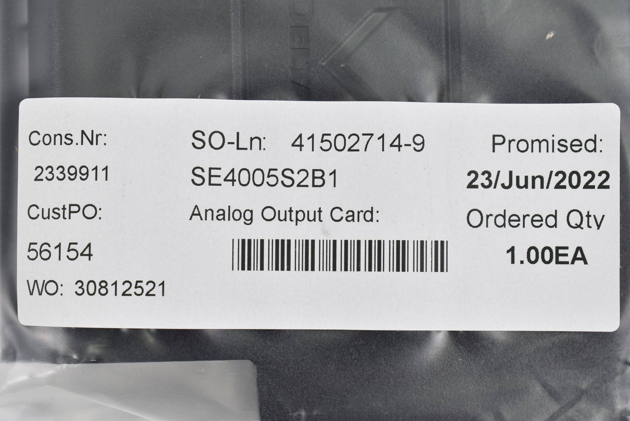 Produktfoto 2 von Emerson DeltaV Analog Output Card SE4005S2B1