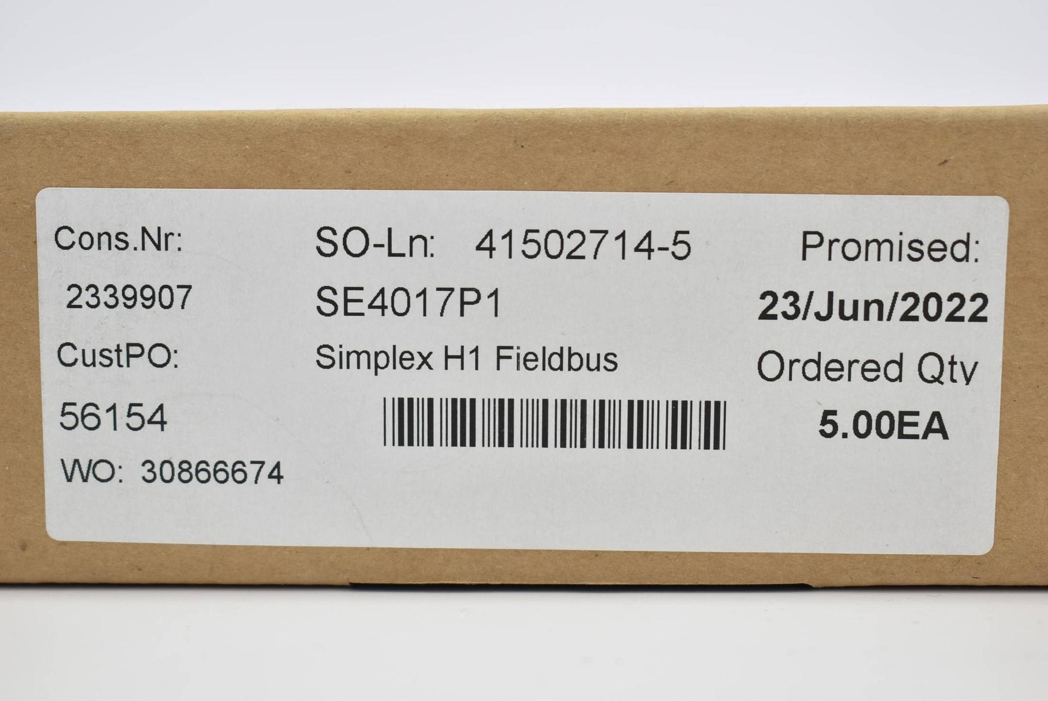 Produktfoto 2 von Emerson DeltaV Simplex H1 Fieldbus SE4017P1