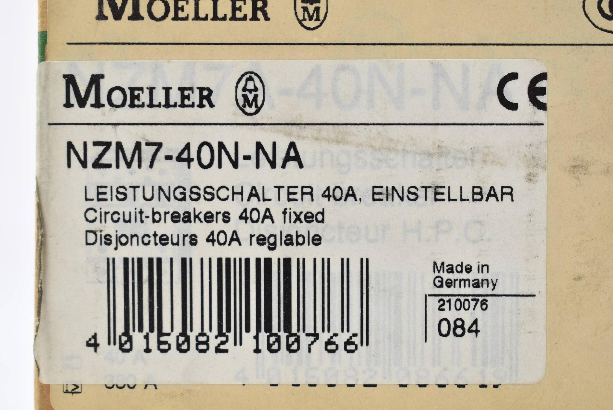 Produktfoto 4 von Moeller Leistungsschalter 40A einstellbar NZM7-40N-NA