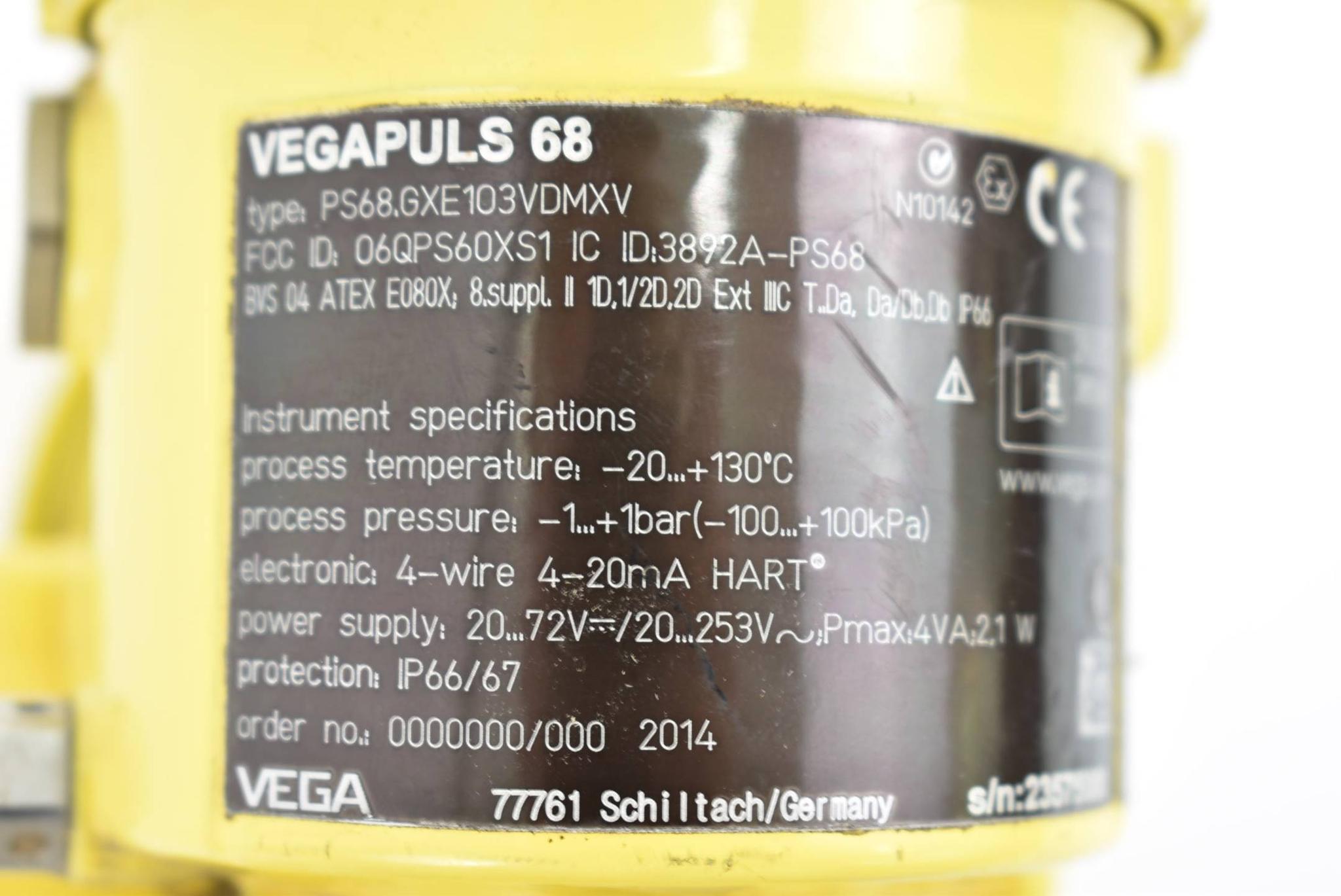 Produktfoto 3 von Vega Vegaplus 68 4-20mA 20-72V 20-253V 4VA 2,1W PS68.GXE103VDMXV