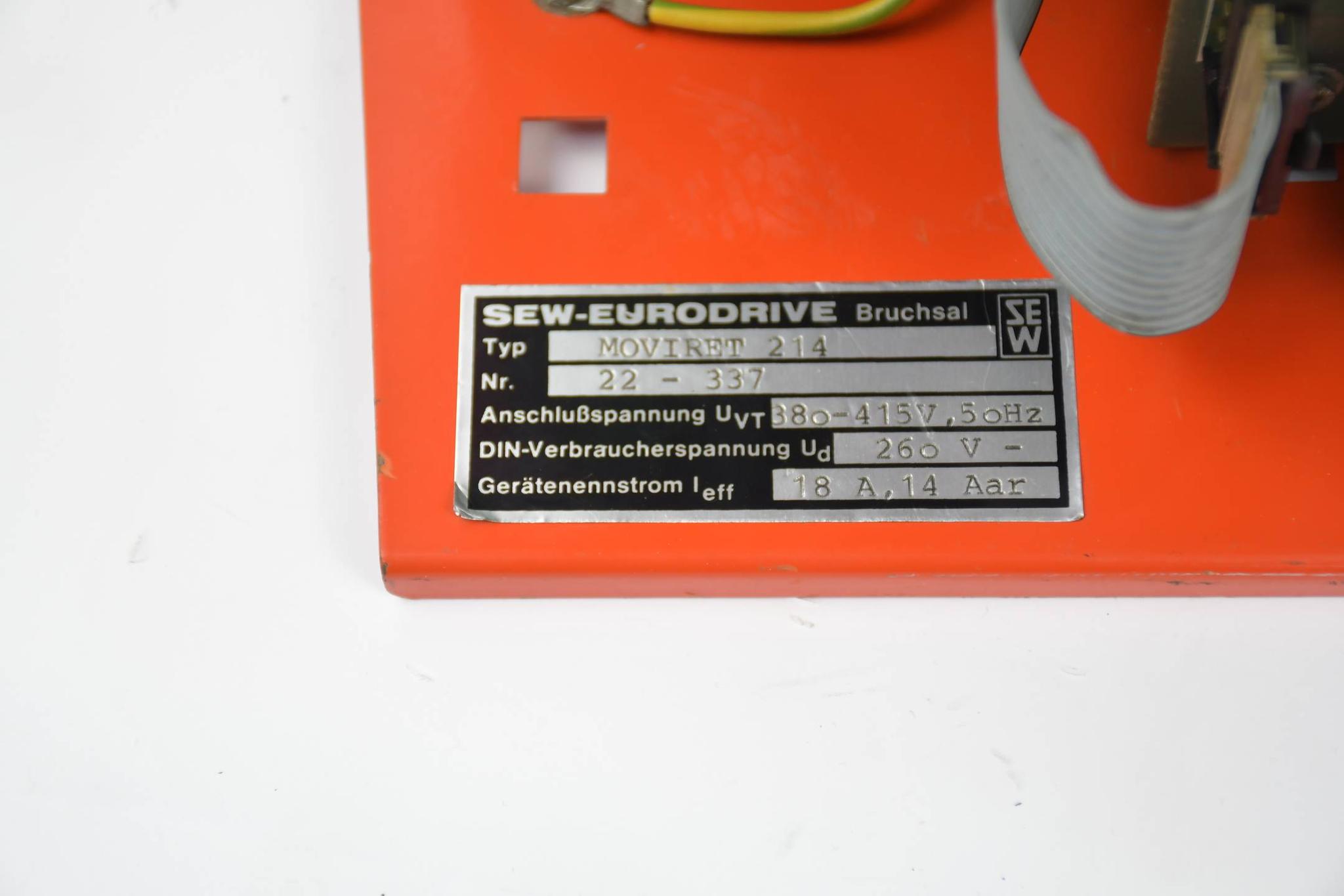 Produktfoto 3 von SEW Eurodrive Regler Moviret 214 22-337 8201730 ( 8202583 )