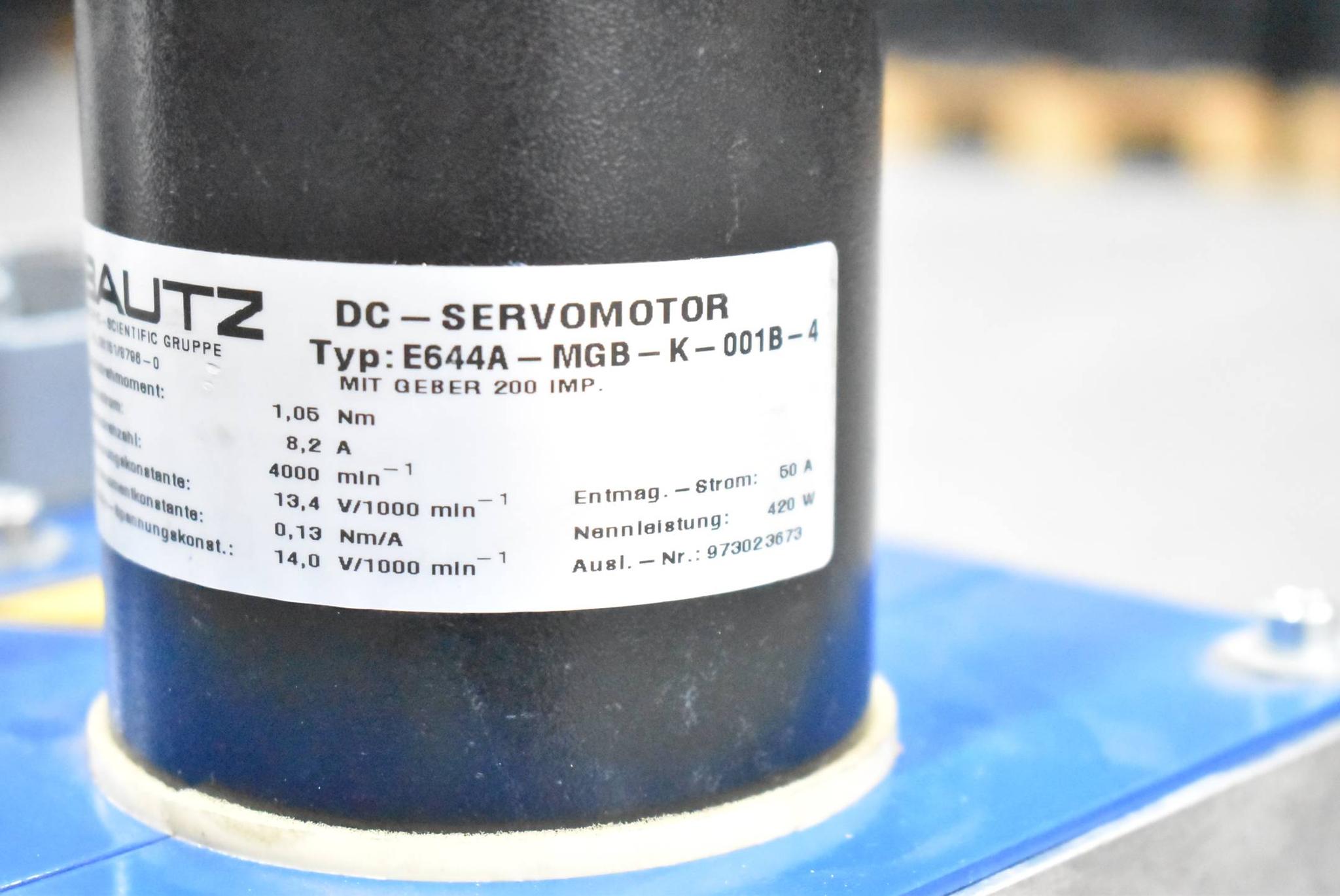 Produktfoto 4 von BAUTZ DC-Servomotor 1,06nM 8,2A 4000rpm 0,13Nm/A E644A-MGB-K-001B-4 inkl.Geber