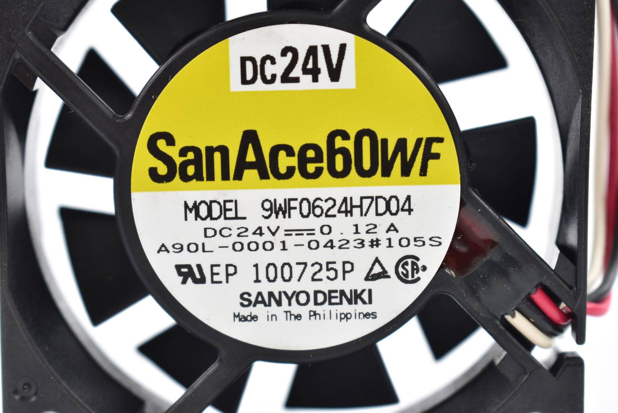 Produktfoto 1 von Sanyo Denki SanAce60WF Lüfter DC24V 0,12A 9WF0624H7D04 ( A90L-0001-0423-105S )