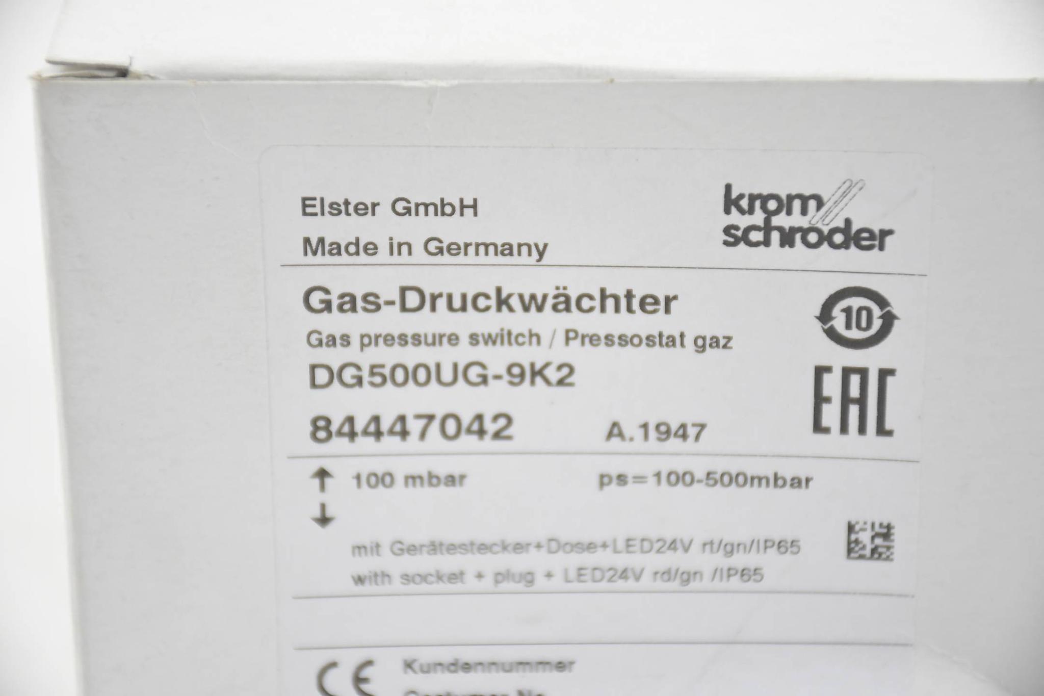 Produktfoto 3 von Krom Schröder Gas-Druckwächter DG500UG-9K2 ( 84447042 )