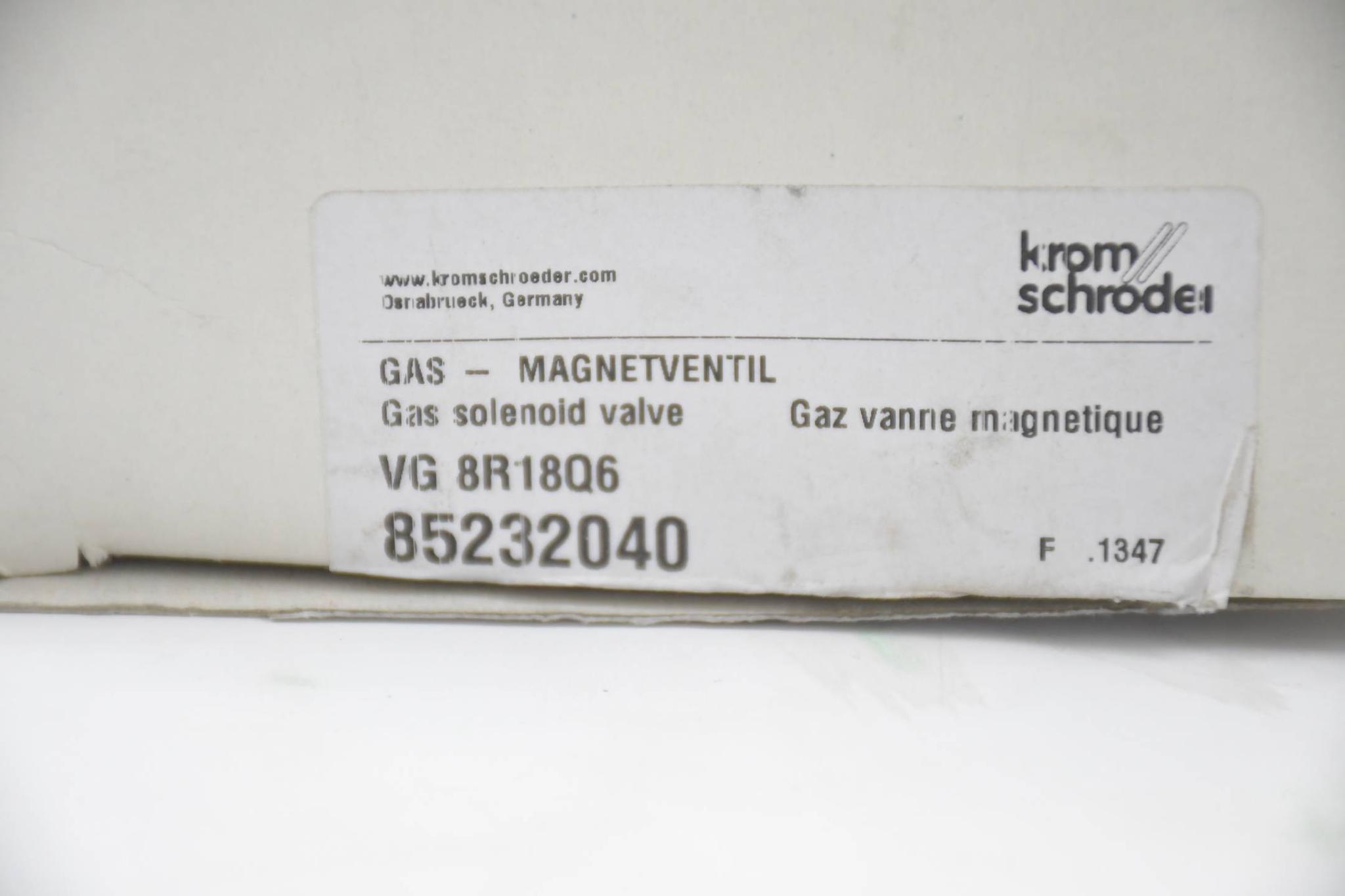 Produktfoto 3 von Krom Schröder Gas Magnetventil VG 8R18Q6 ( 85232040 )