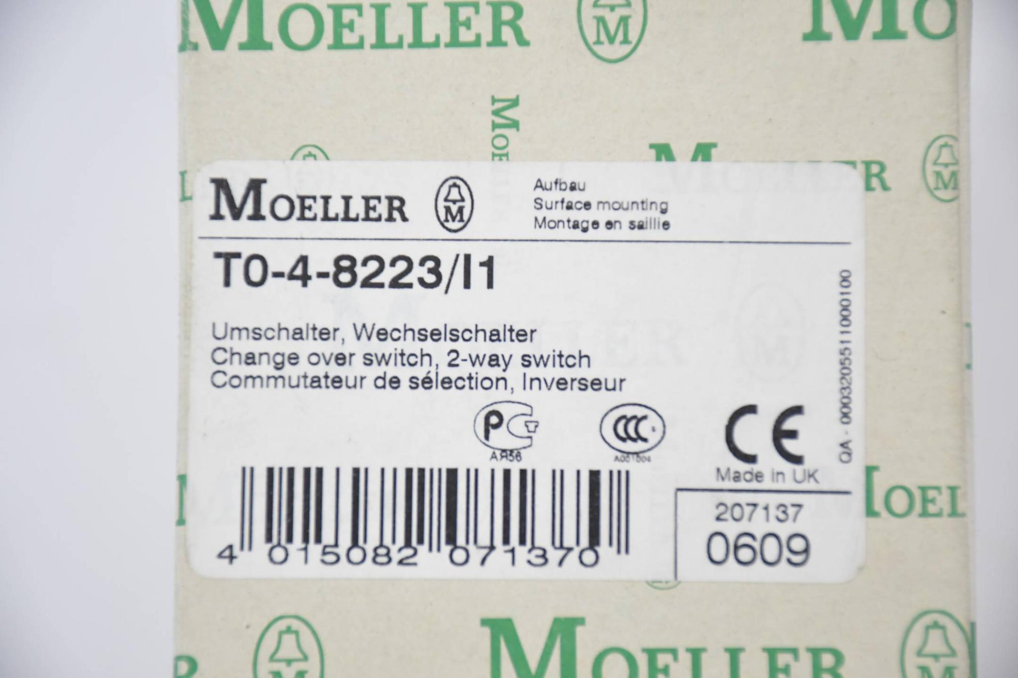 Produktfoto 1 von Klöckner Möller Umschalter, Wechselschalter T0-4-8223/I1 ( 207137 )