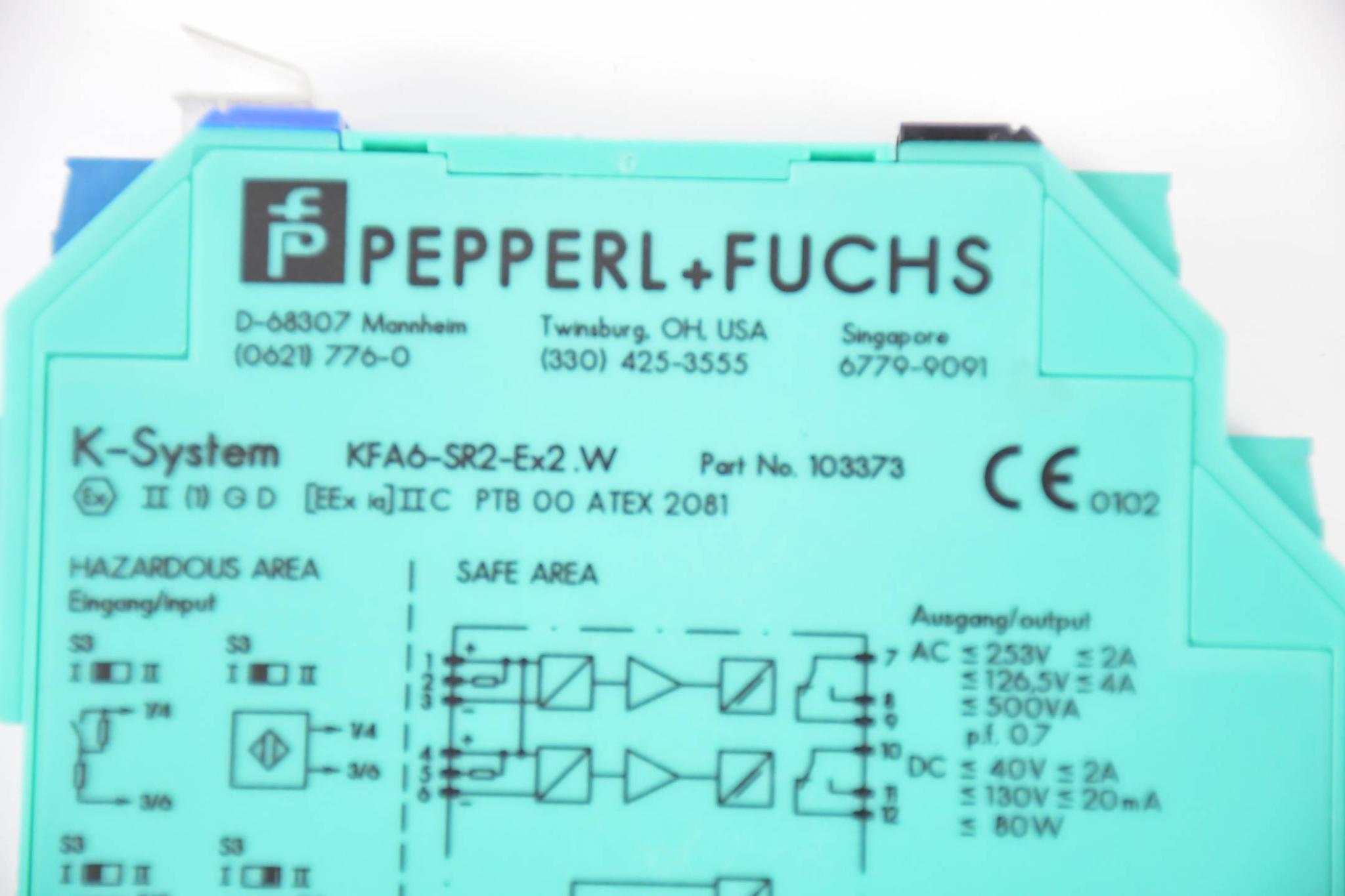 Produktfoto 1 von Pepperl+Fuchs Trennschaltverstärker K-System KFA6-SR2-Ex2.W ( 103373S )