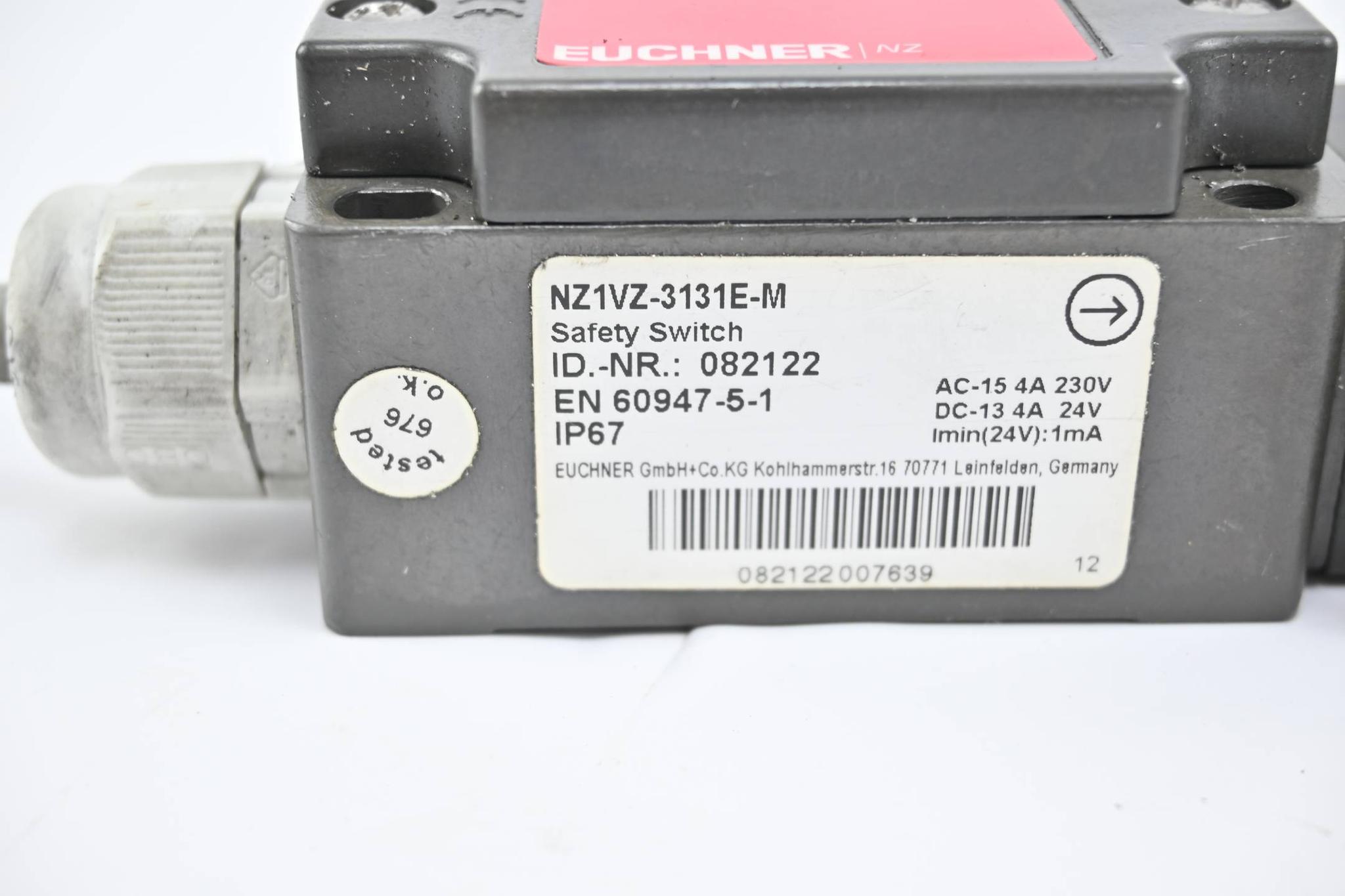 Produktfoto 2 von Euchner Sicherheitsschalter NZ1VZ-3131E-M ( 082122 )