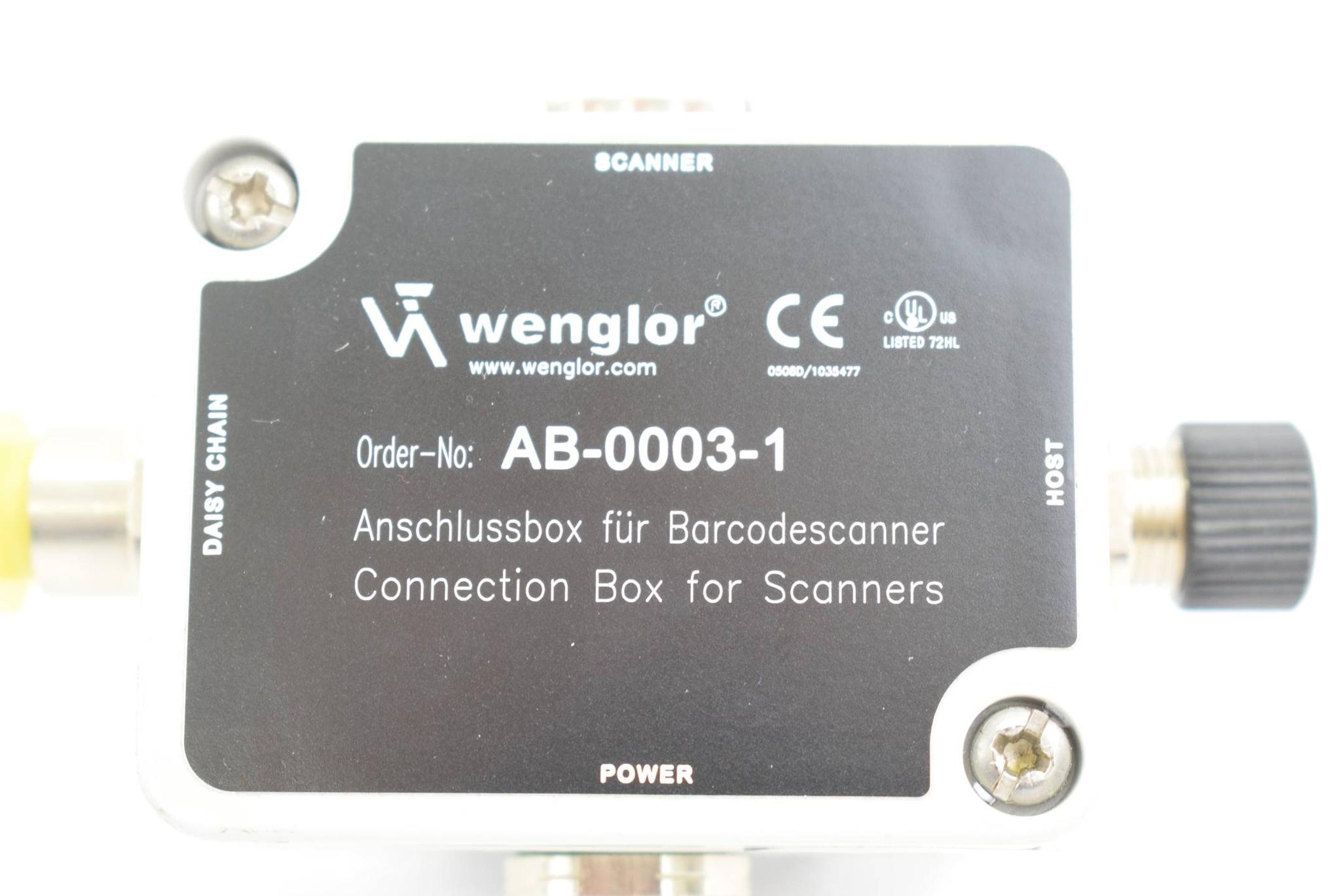 Produktfoto 2 von Wenglor Anschlussbox für Barcodescanner AB-0003-1