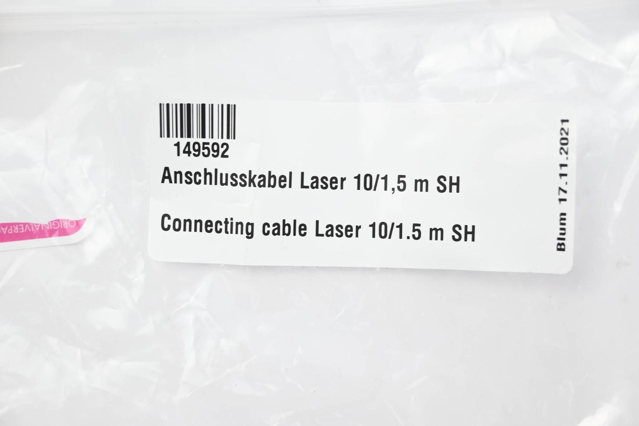 Produktfoto 2 von Blum Anschlusskabel Laser 10/1,5m SH ( 149592 )