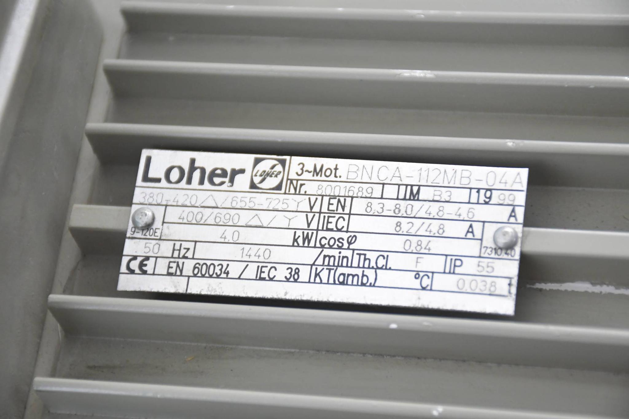 Produktfoto 2 von Loher 3~Motor BNCA-112MB-04A