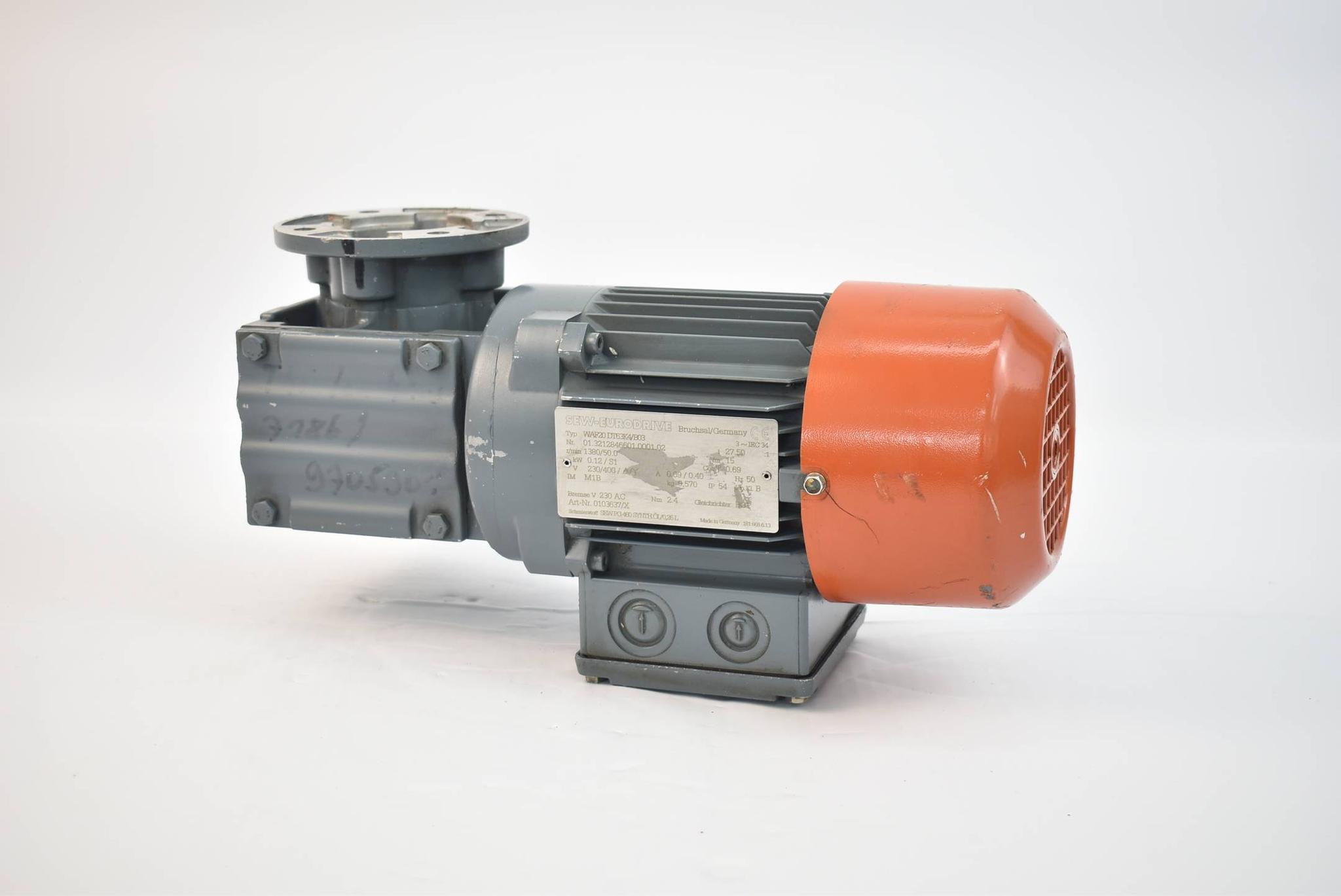 Produktfoto 2 von SEW eurodrive Getriebemotor WAF20 DT63K4/B03 ( 0,12/S1kW 1380/50.0r/min )