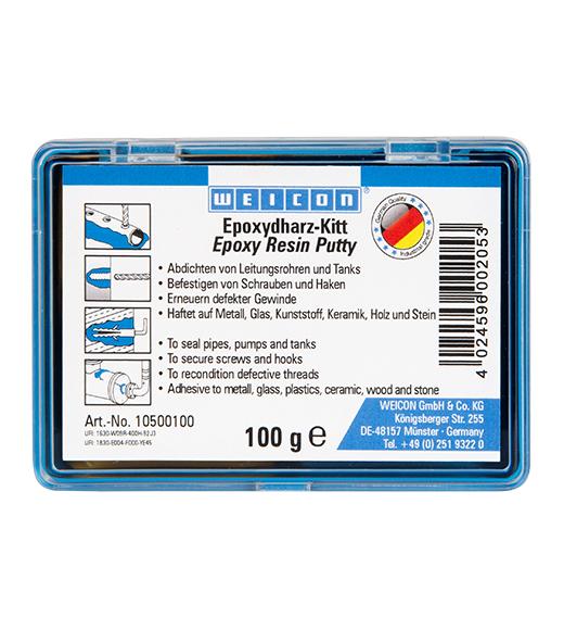 Produktfoto 1 von WEICON Epoxidharz-Kitt | knetbare Universal-Reparaturmasse | 100 g | grün